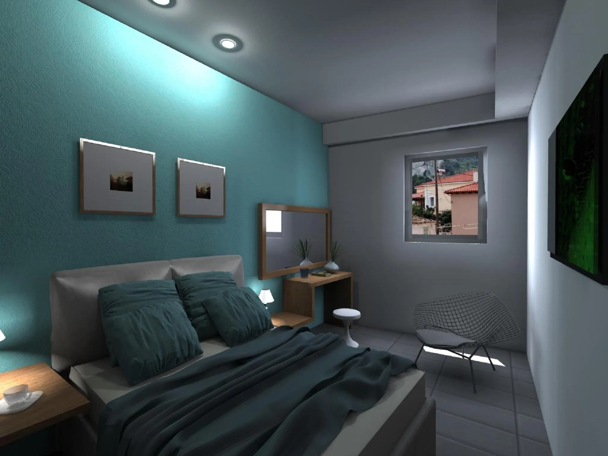 Bed in Alissachni Luxury Apartments