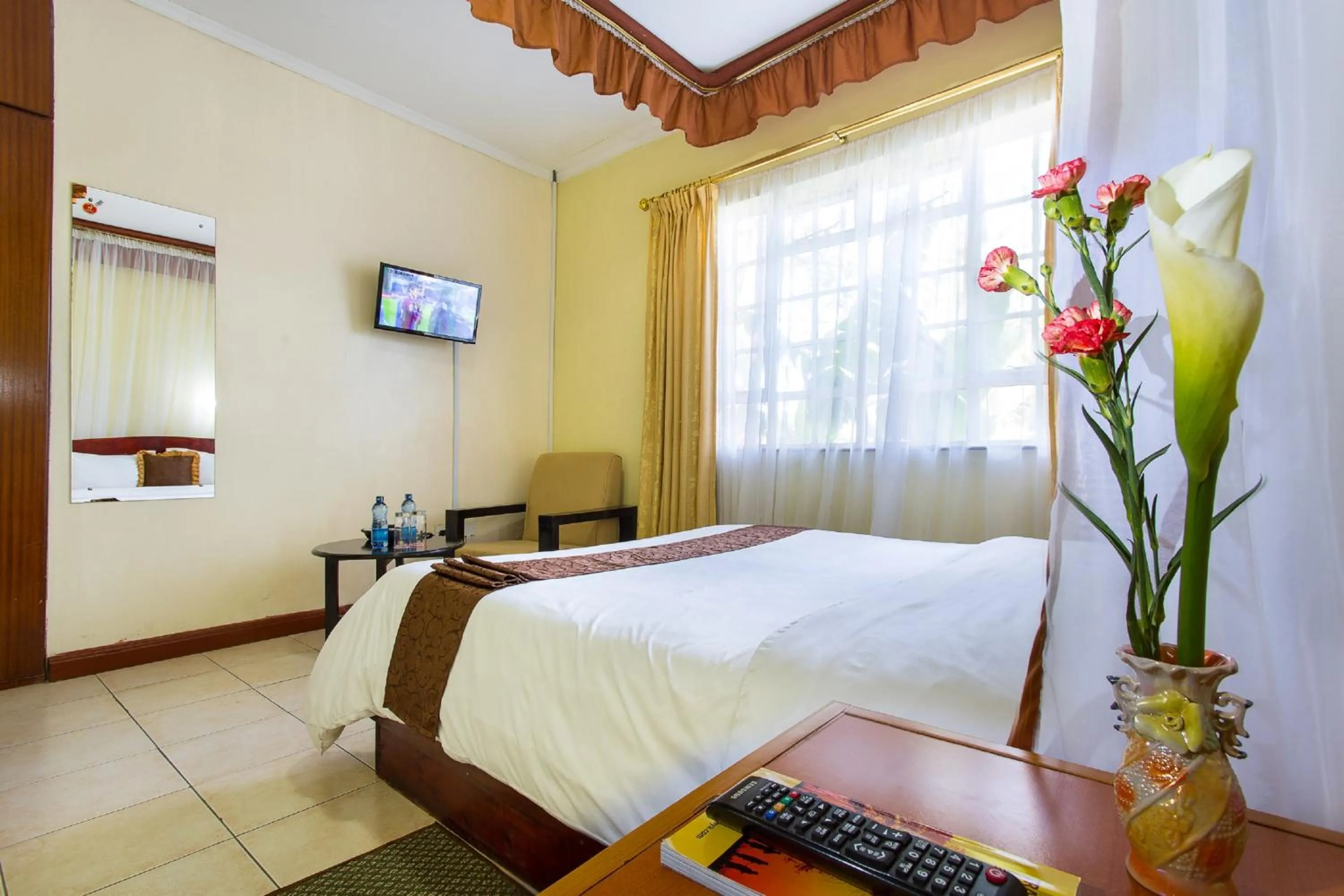 Bed in Convent International Hotel- Nairobi