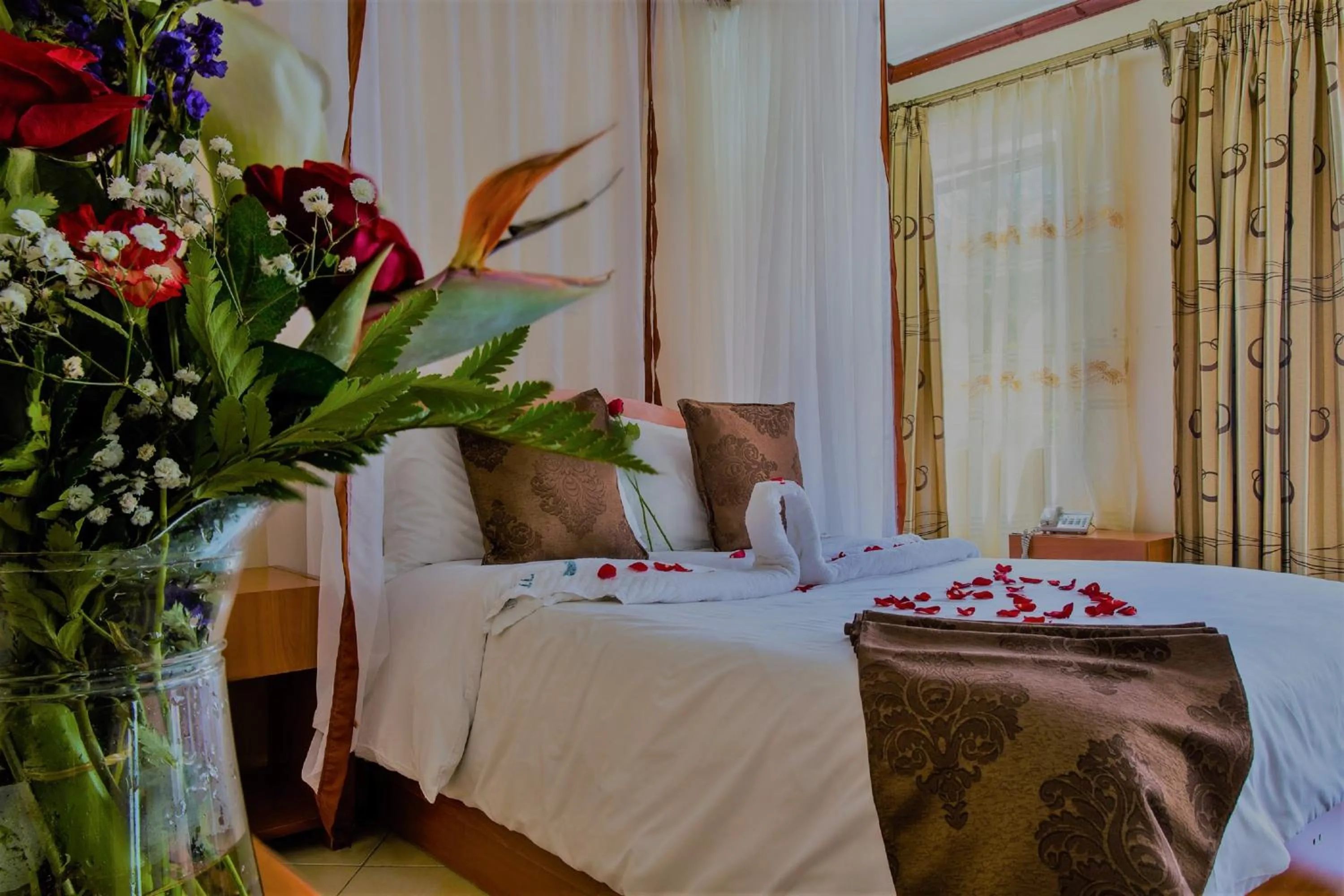 Bedroom, Bed in Convent International Hotel- Nairobi