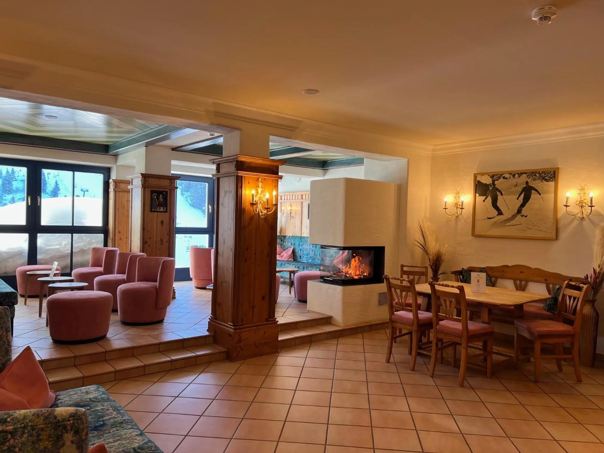 Lobby or reception in Andi's Skihotel