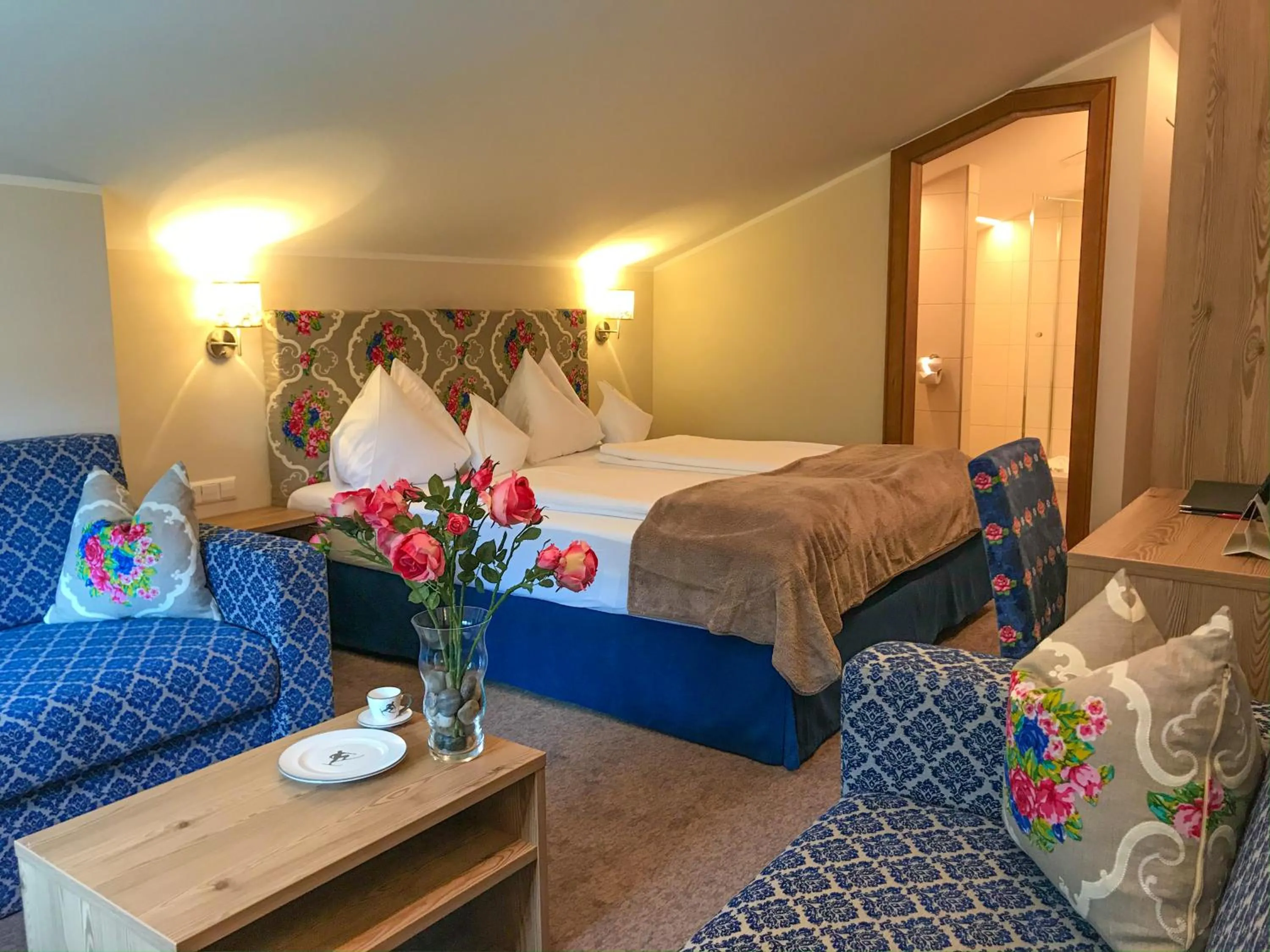 Bed in Andi's Skihotel