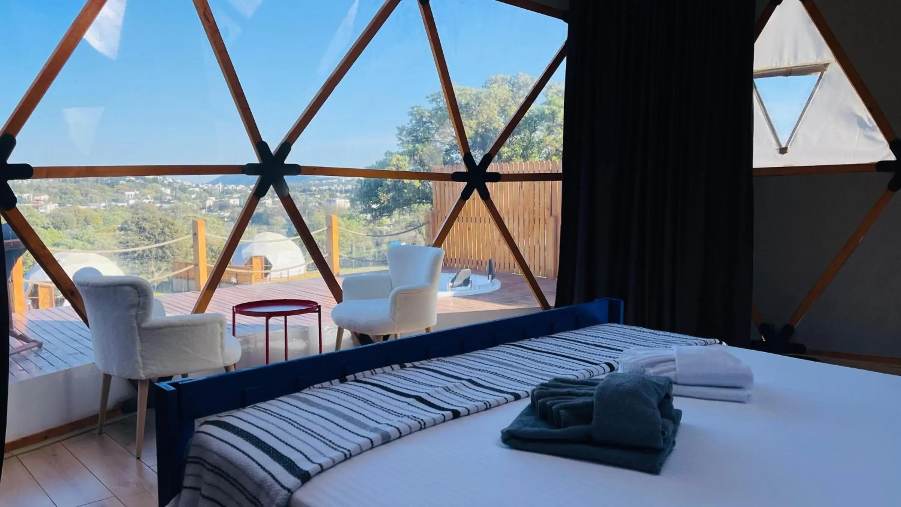 Bed in Bodrum Dome Suites Bed in Bodrum Dome Suites