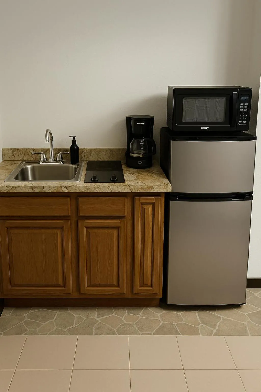 Kitchen or kitchenette in El Oasis Hotel