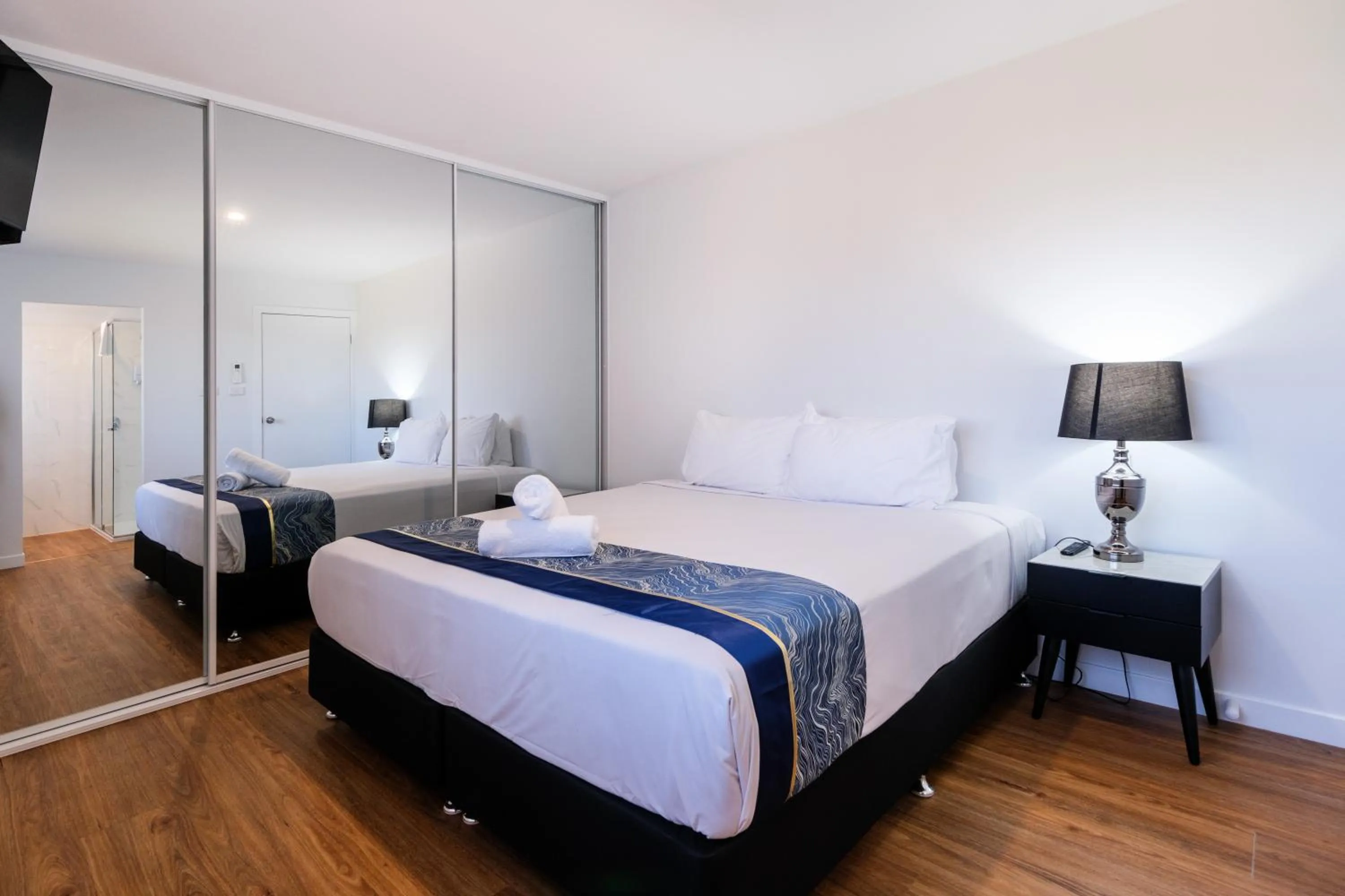 Bed in Stockmans Motel