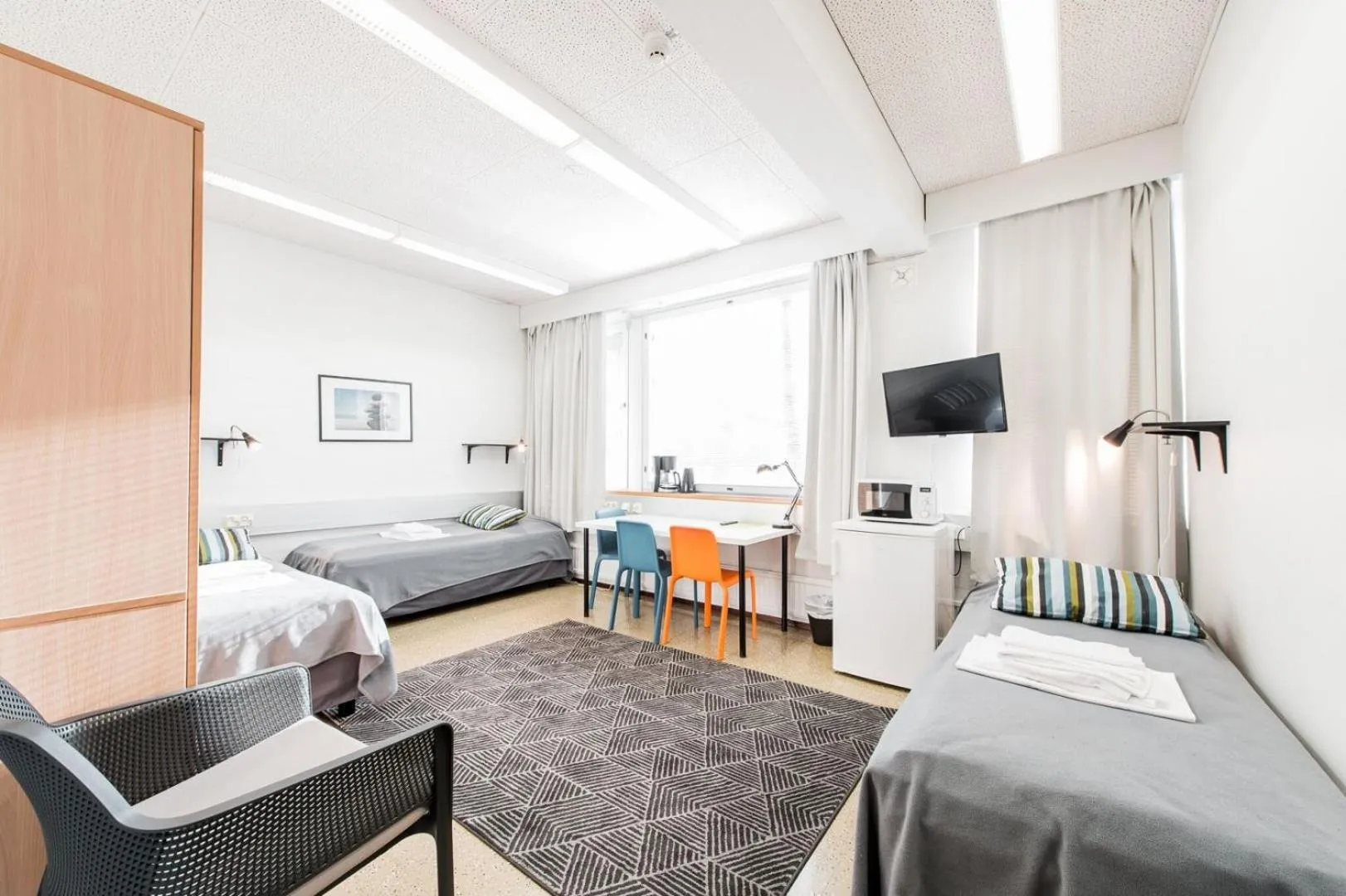 Bedroom, Bed in Forenom Hostel Espoo Otaniemi