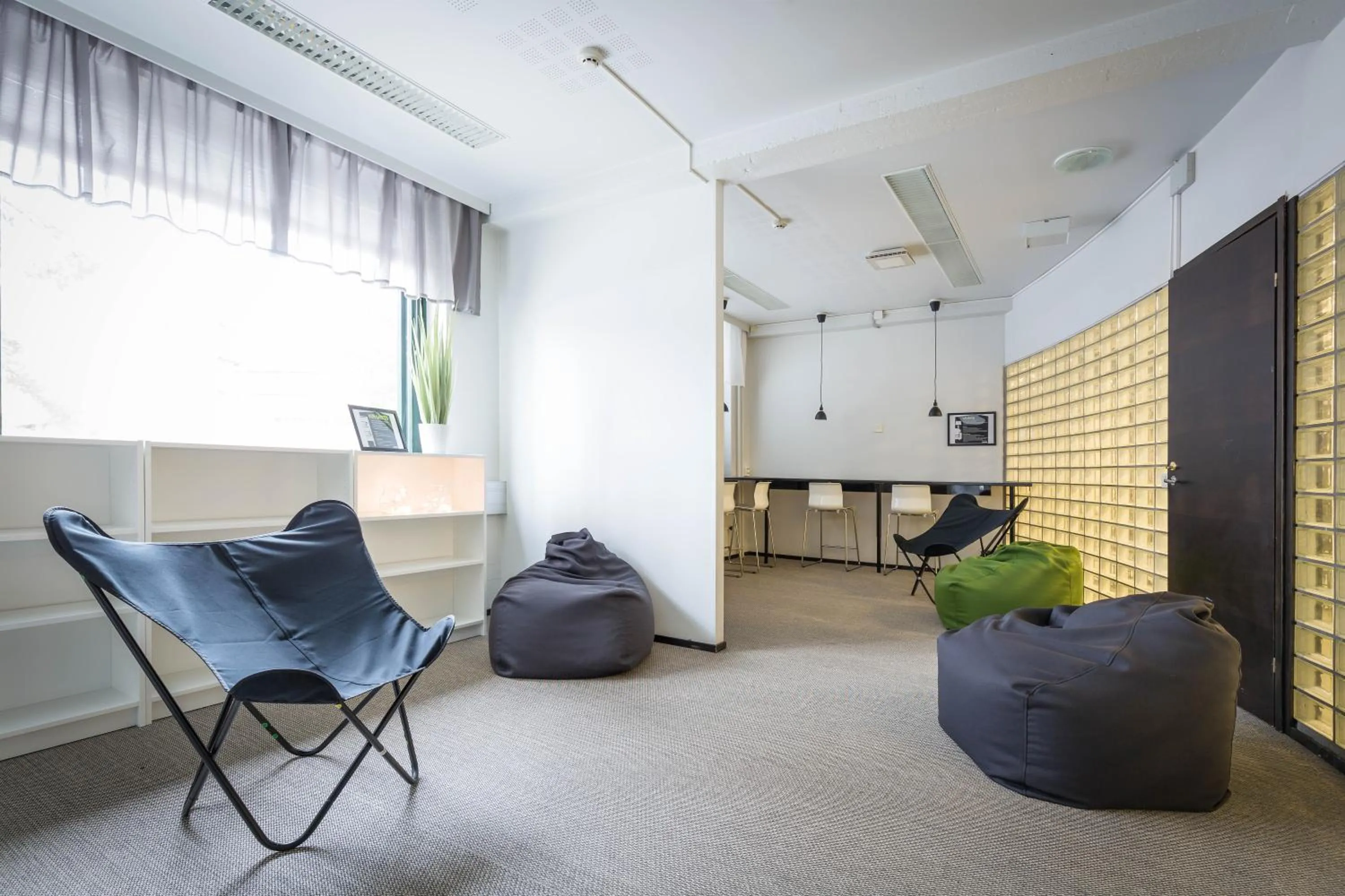 Communal lounge/ TV room in Forenom Hostel Espoo Otaniemi