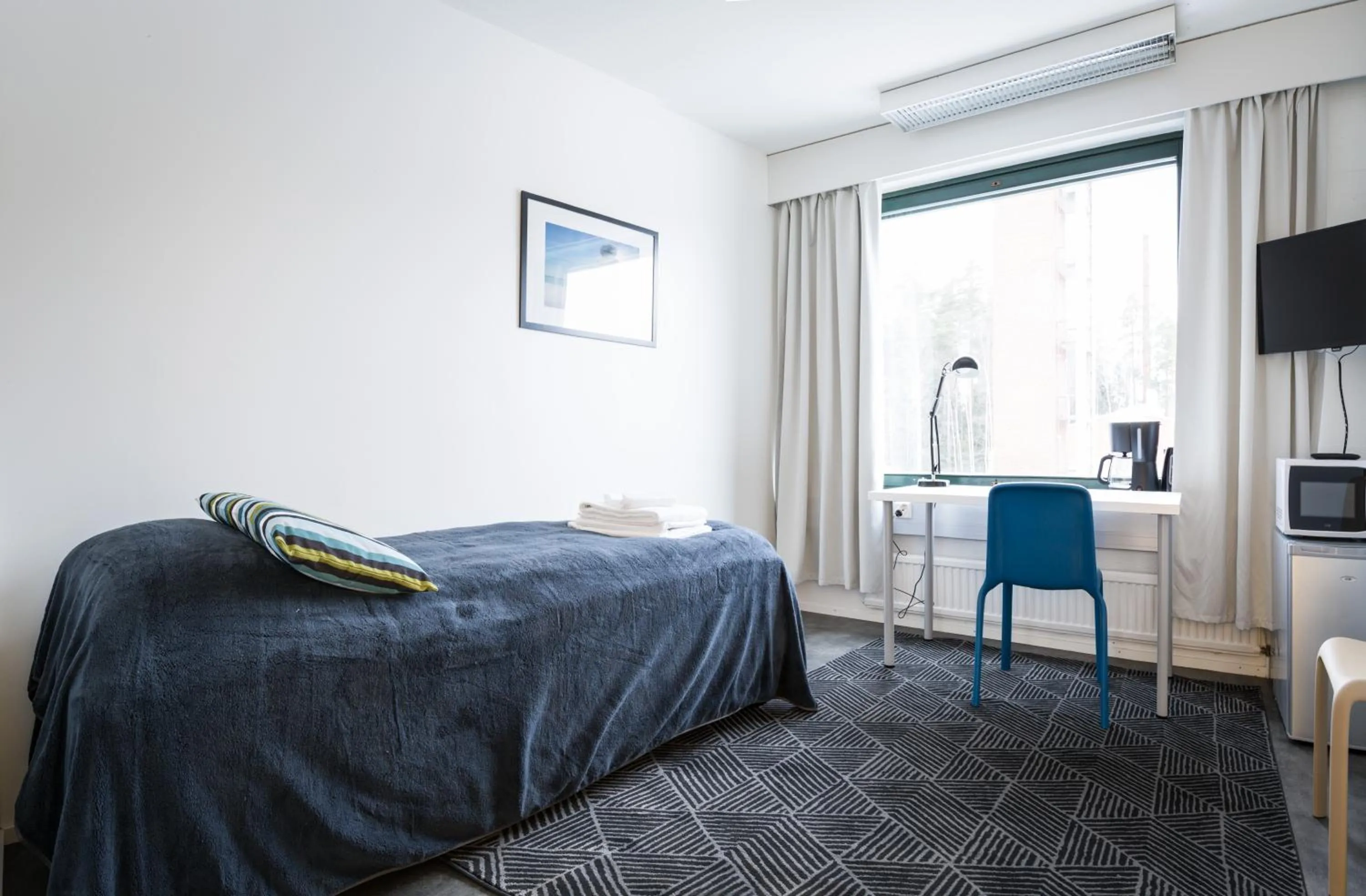 Bedroom, Bed in Forenom Hostel Espoo Otaniemi