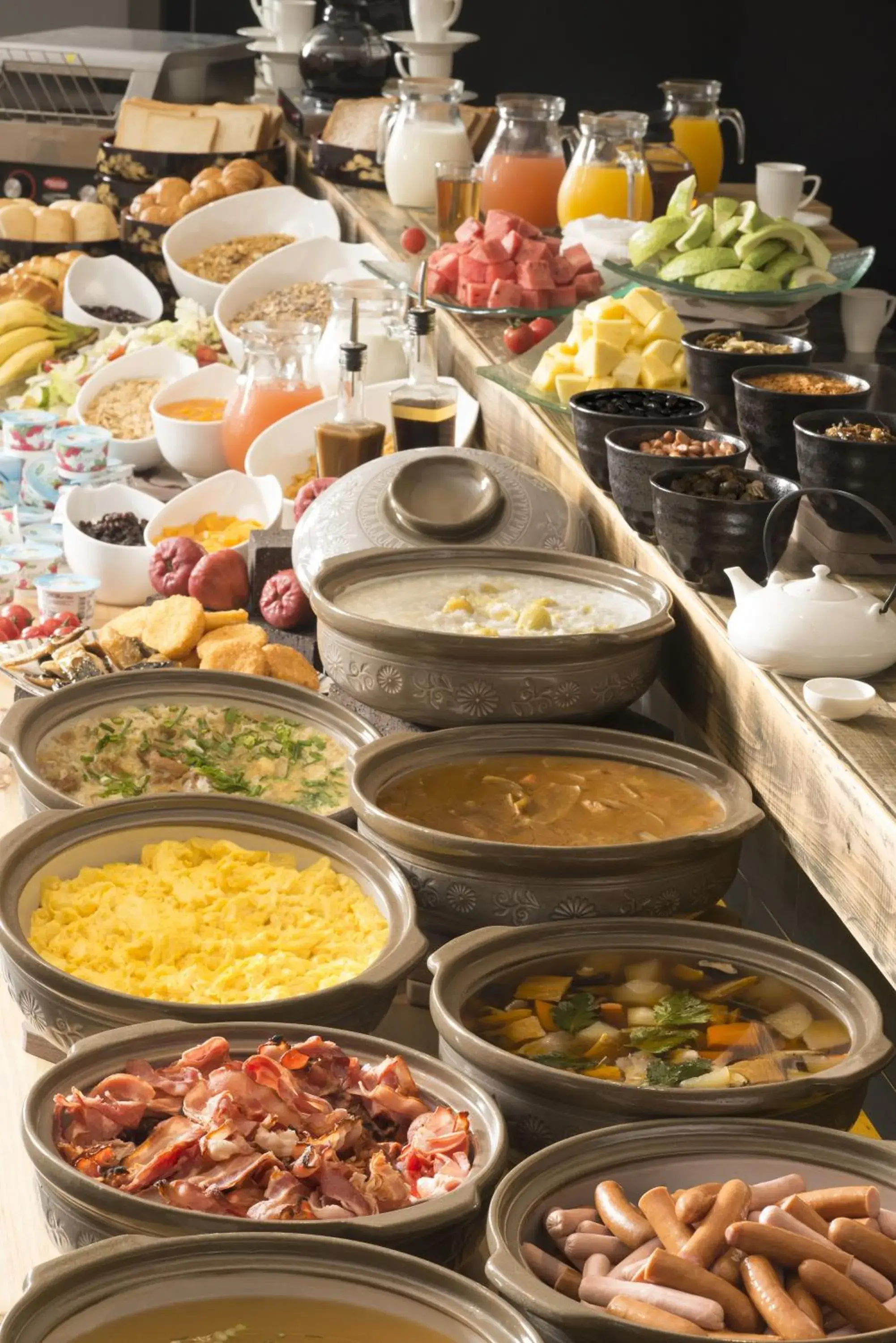 Buffet breakfast, Food in Just Sleep Jiao Xi