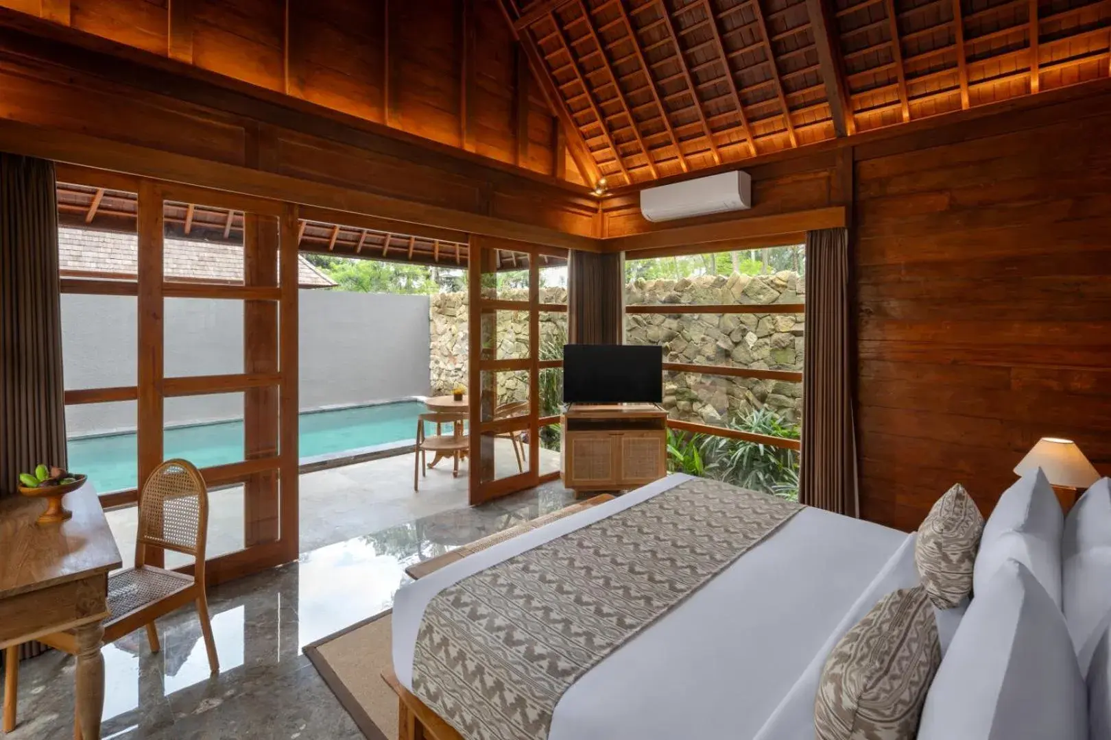 Wooden One-Bedroom with Private Pool in Unagi Wooden Villas by Emana Wooden One-Bedroom with Private Pool in Unagi Wooden Villas by Emana