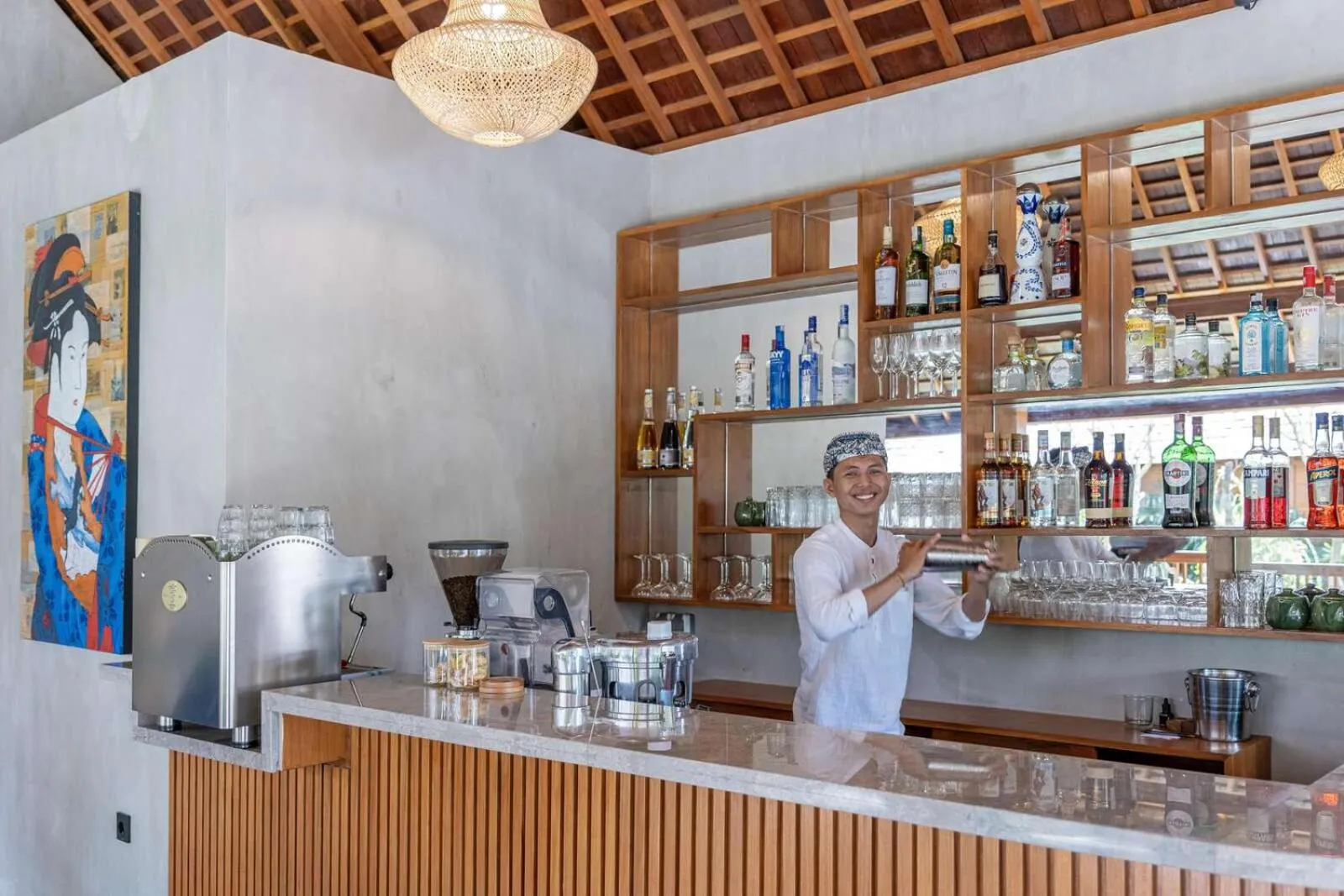 Lounge or bar in Unagi Wooden Villas by Emana