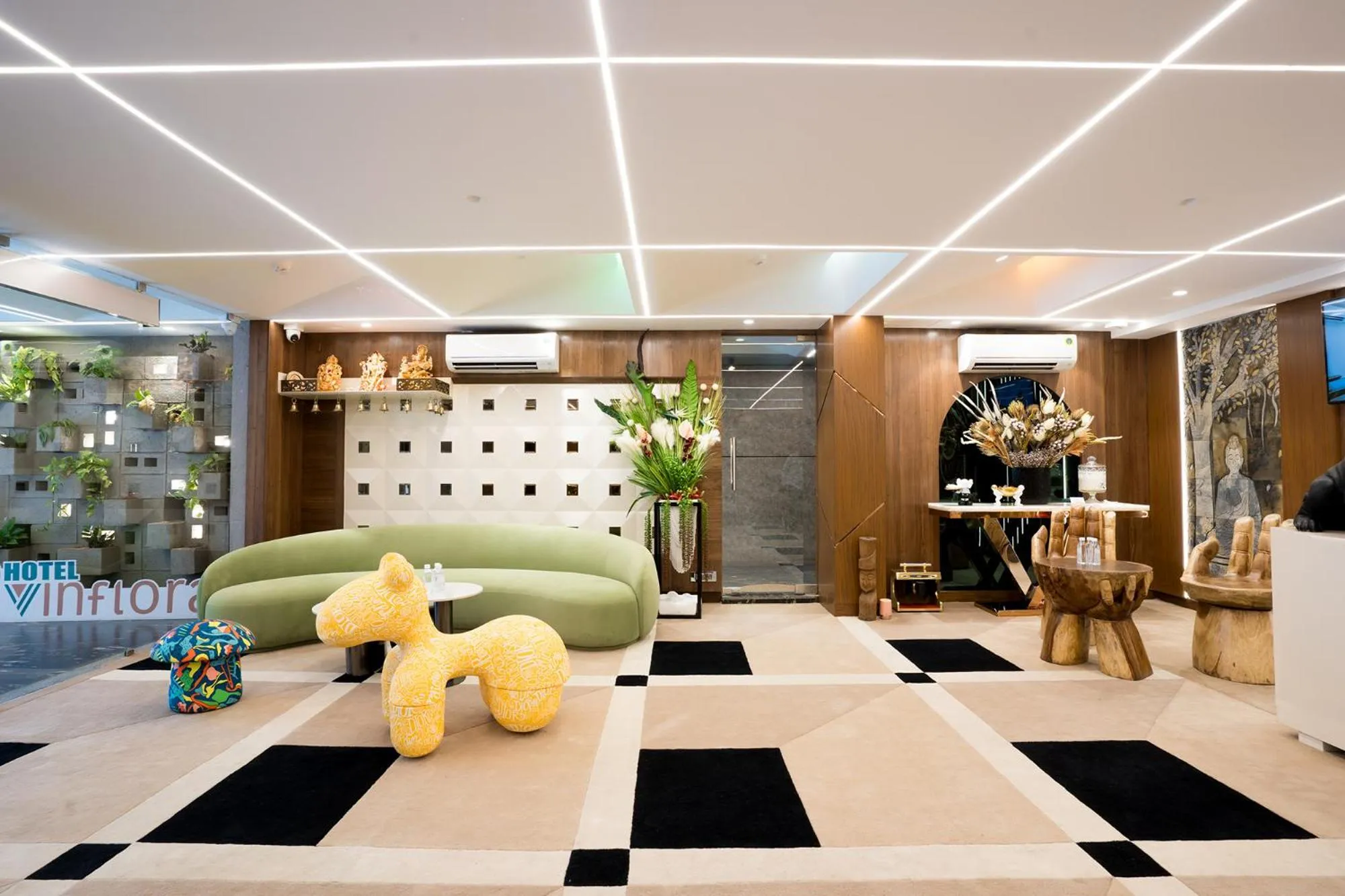 Seating area in Oriva Vinflora Residency Nr LV Prasad Hospital Banjara Hills