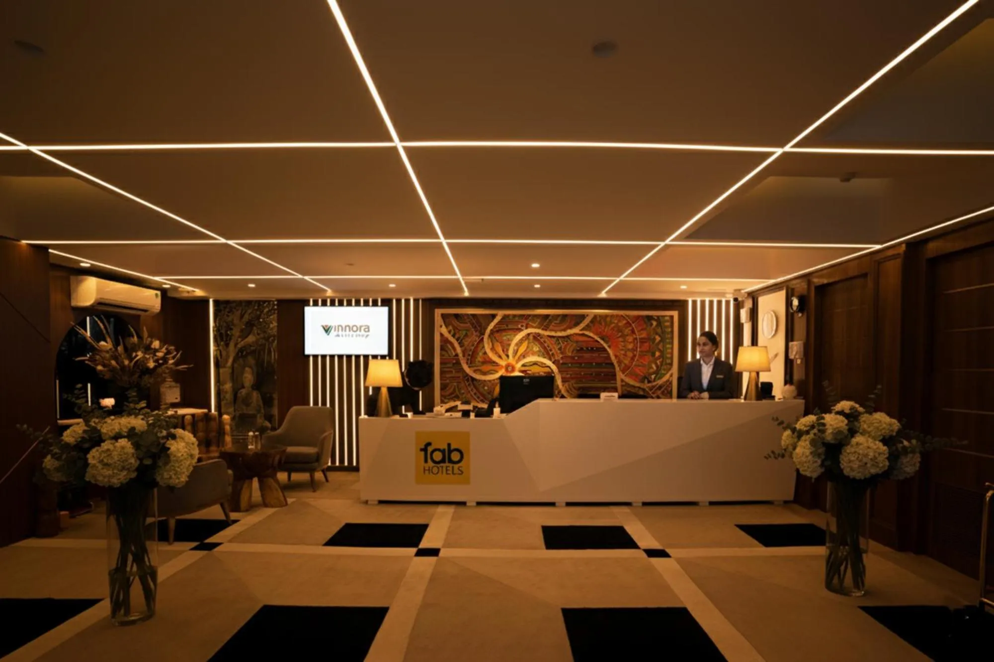 Lobby or reception in Oriva Vinflora Residency Nr LV Prasad Hospital Banjara Hills