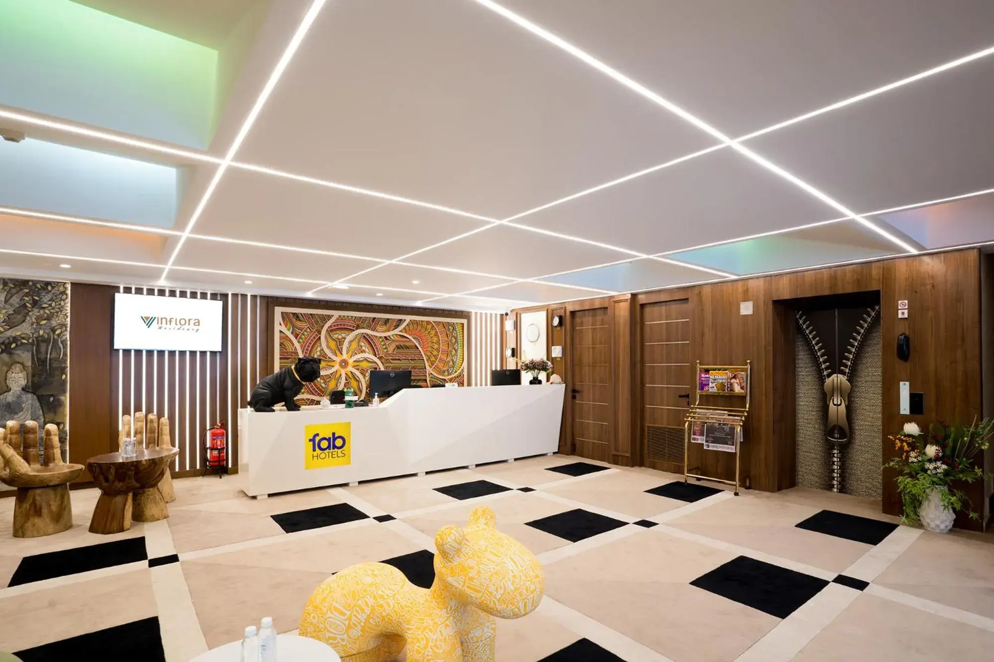 Lobby or reception in Oriva Vinflora Residency Nr LV Prasad Hospital Banjara Hills Lobby or reception in Oriva Vinflora Residency Nr LV Prasad Hospital Banjara Hills