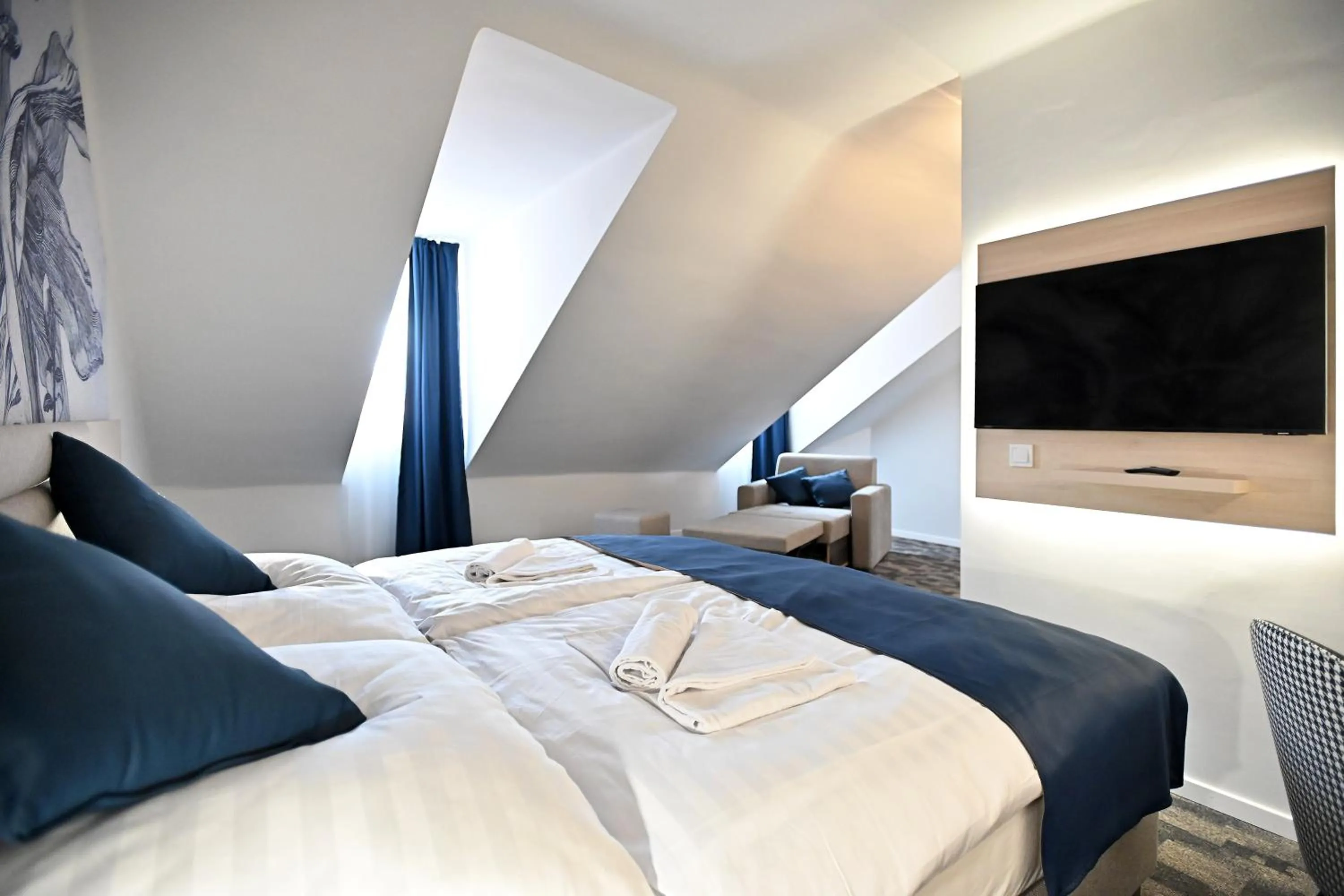 Bedroom, Bed in Hotel Merlot