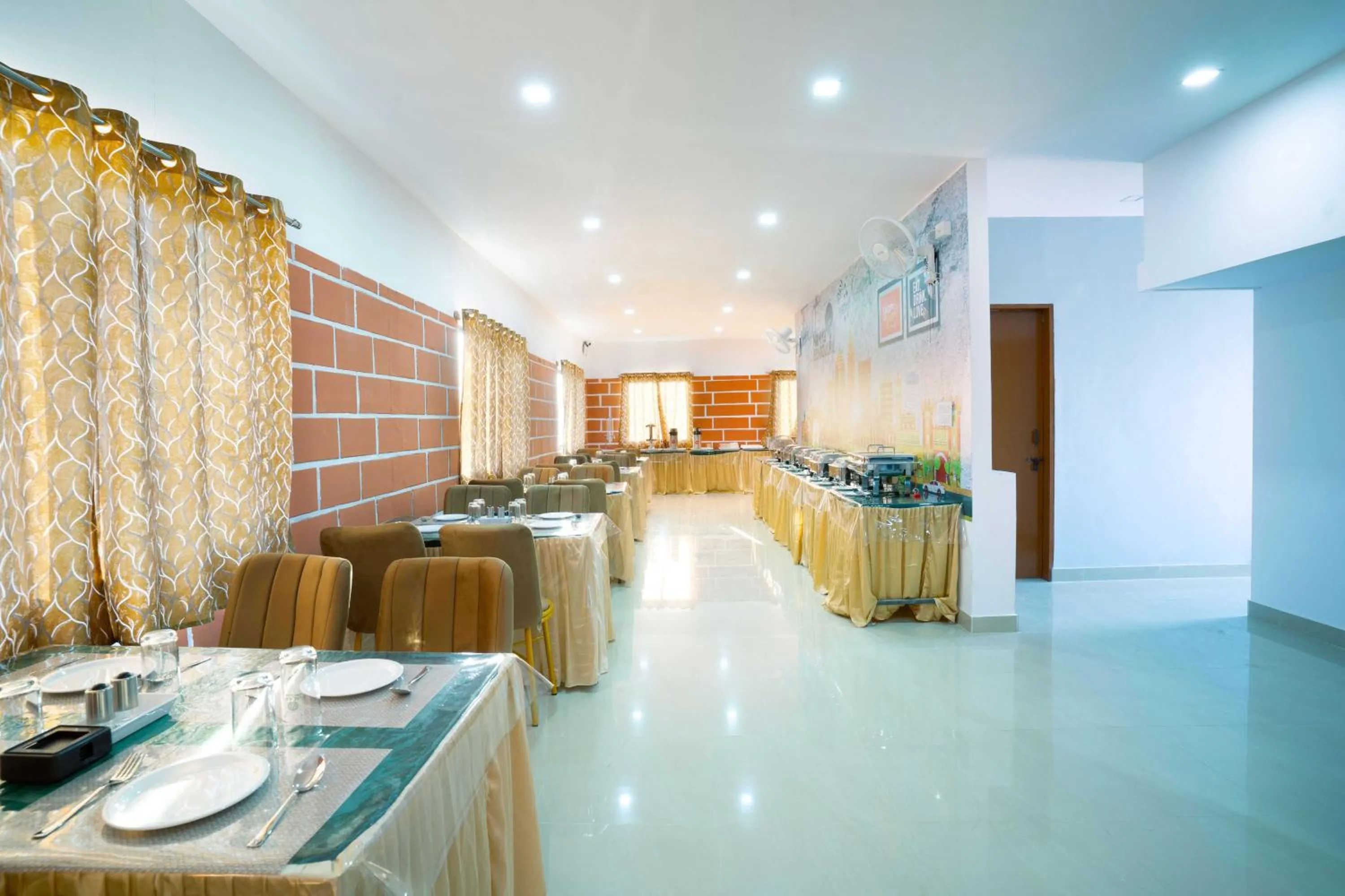 Dining area in Treebo Galaxy Kings Suites, Hebbal