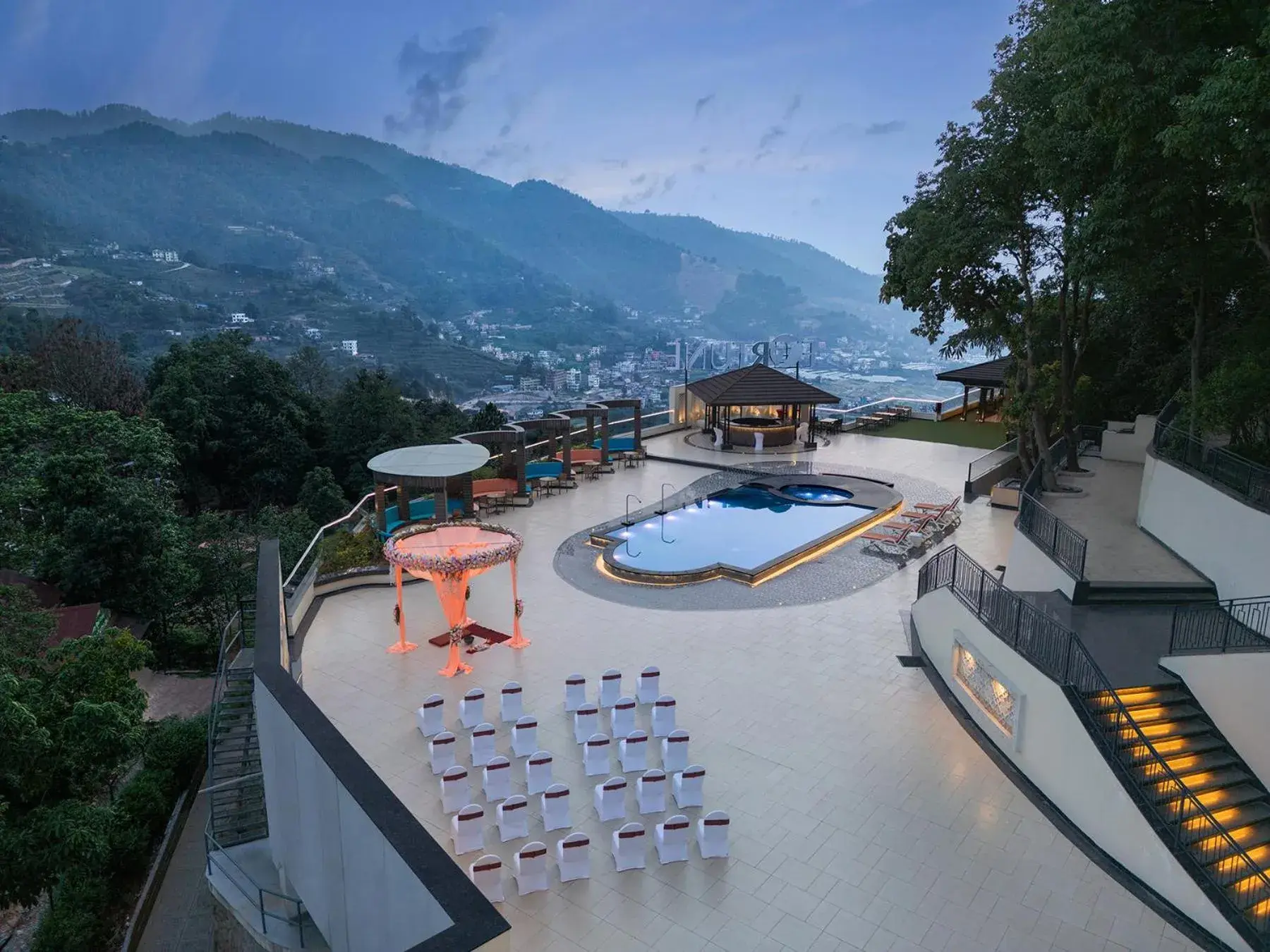 Swimming pool in Fortune Resort & Wellness Spa Bhaktapur, Nepal - Member ITC Hotels' Group Swimming pool in Fortune Resort & Wellness Spa Bhaktapur, Nepal - Member ITC Hotels' Group