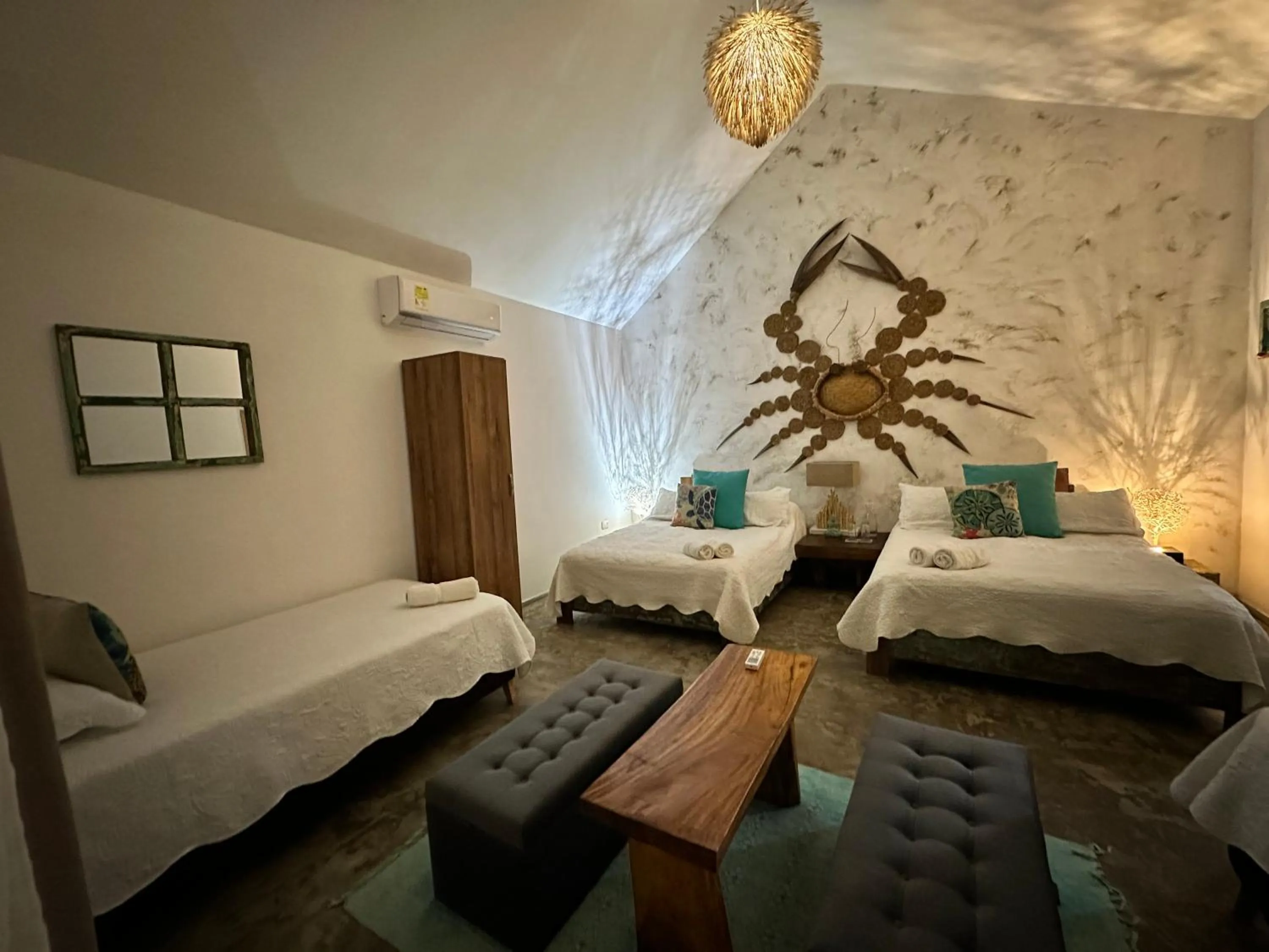 Photo of the whole room, Bed in Namaste Beach Club & Hotel