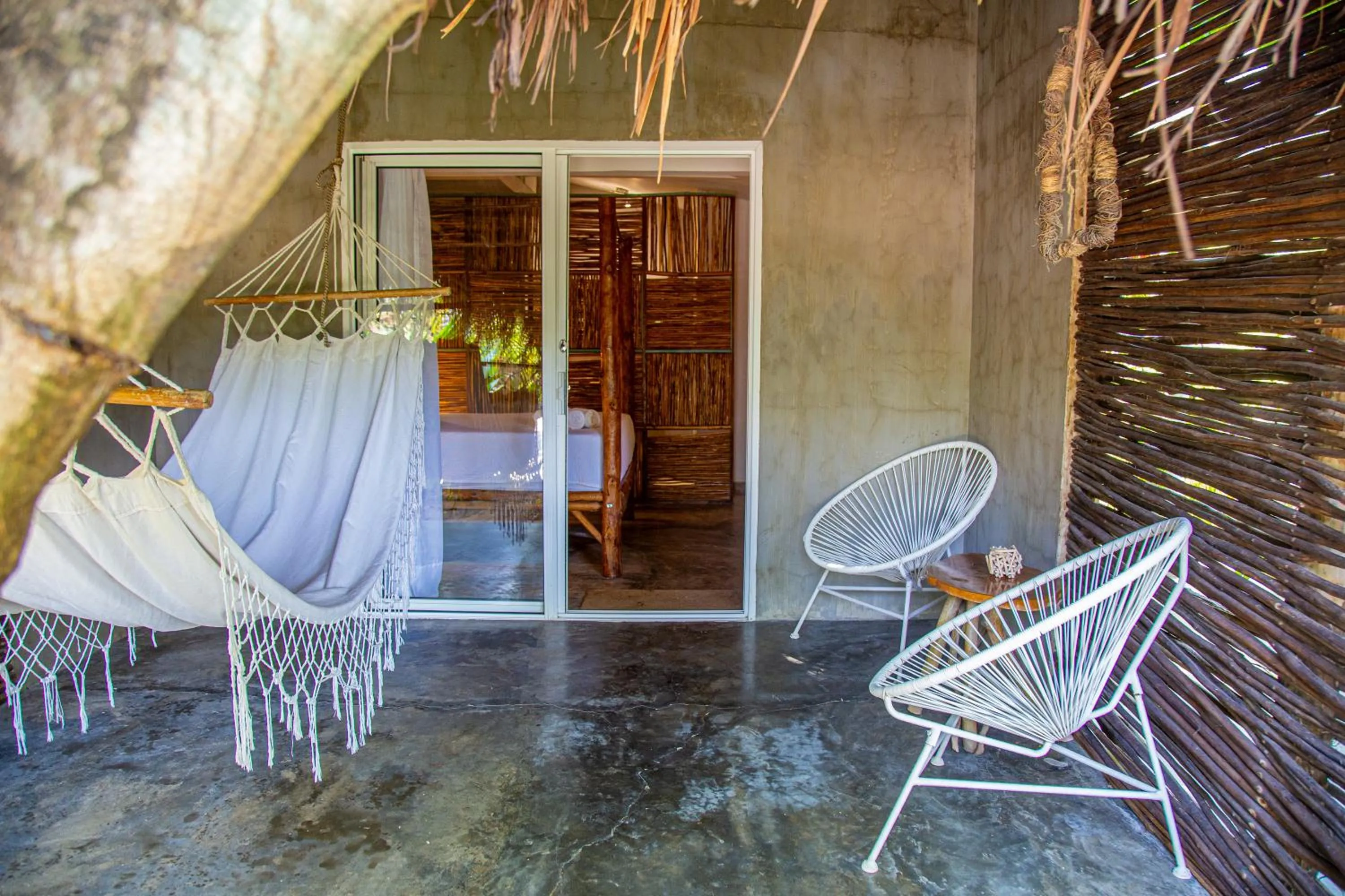 Patio in Namaste Beach Club & Hotel
