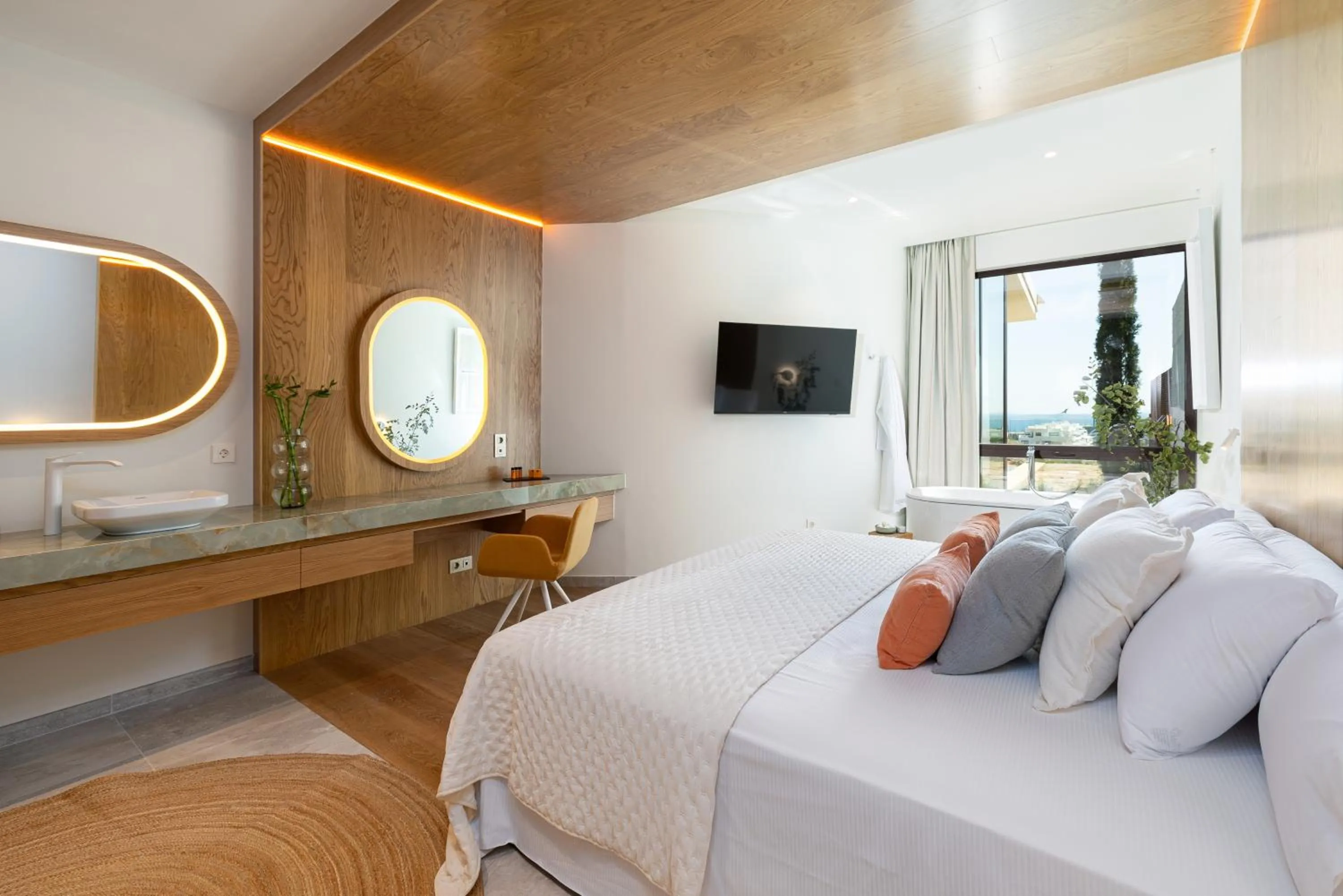 Bed in Leiro Residences - Preferred Hotels & Resorts