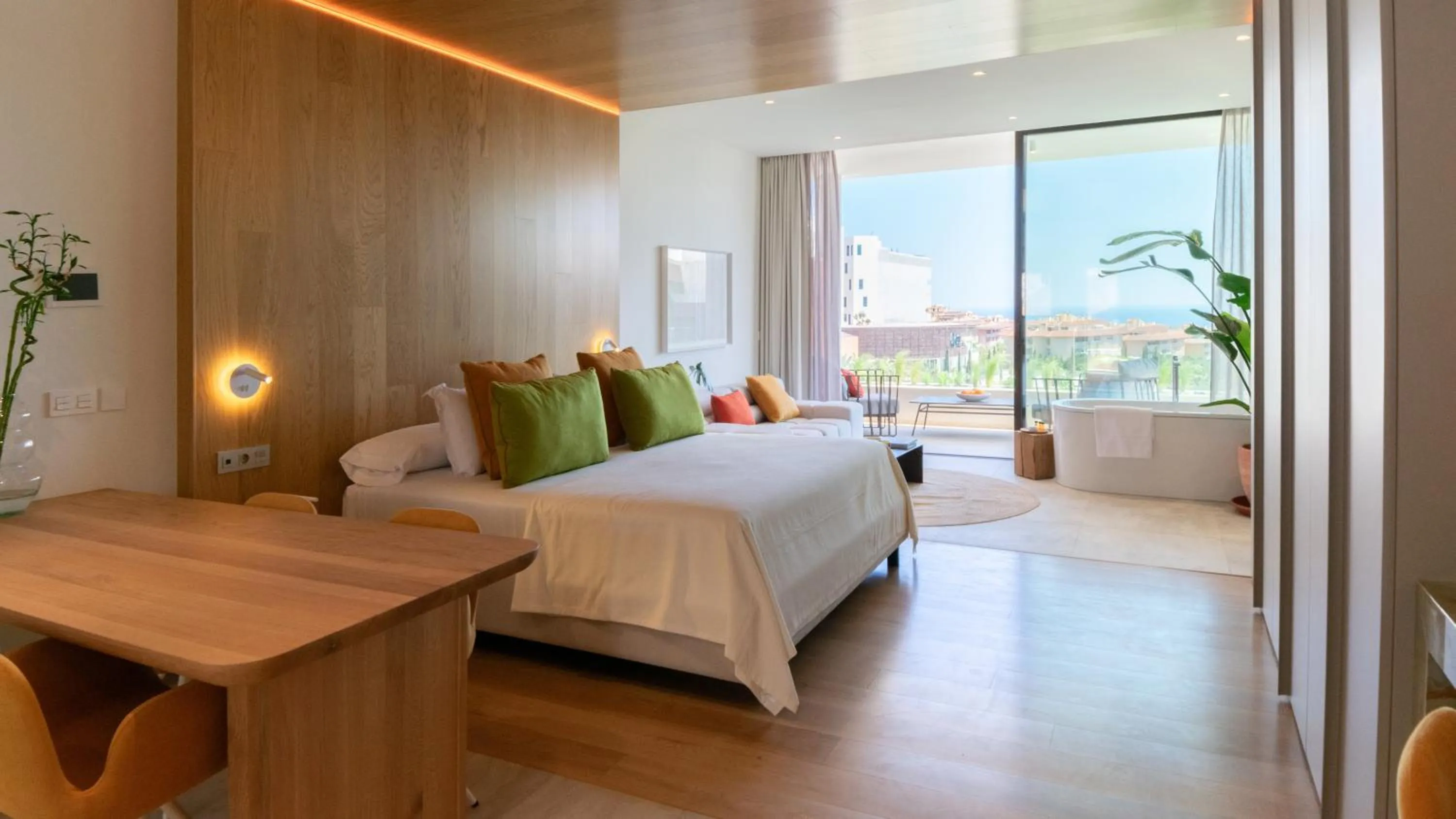 Bed in Leiro Residences - Preferred Hotels & Resorts