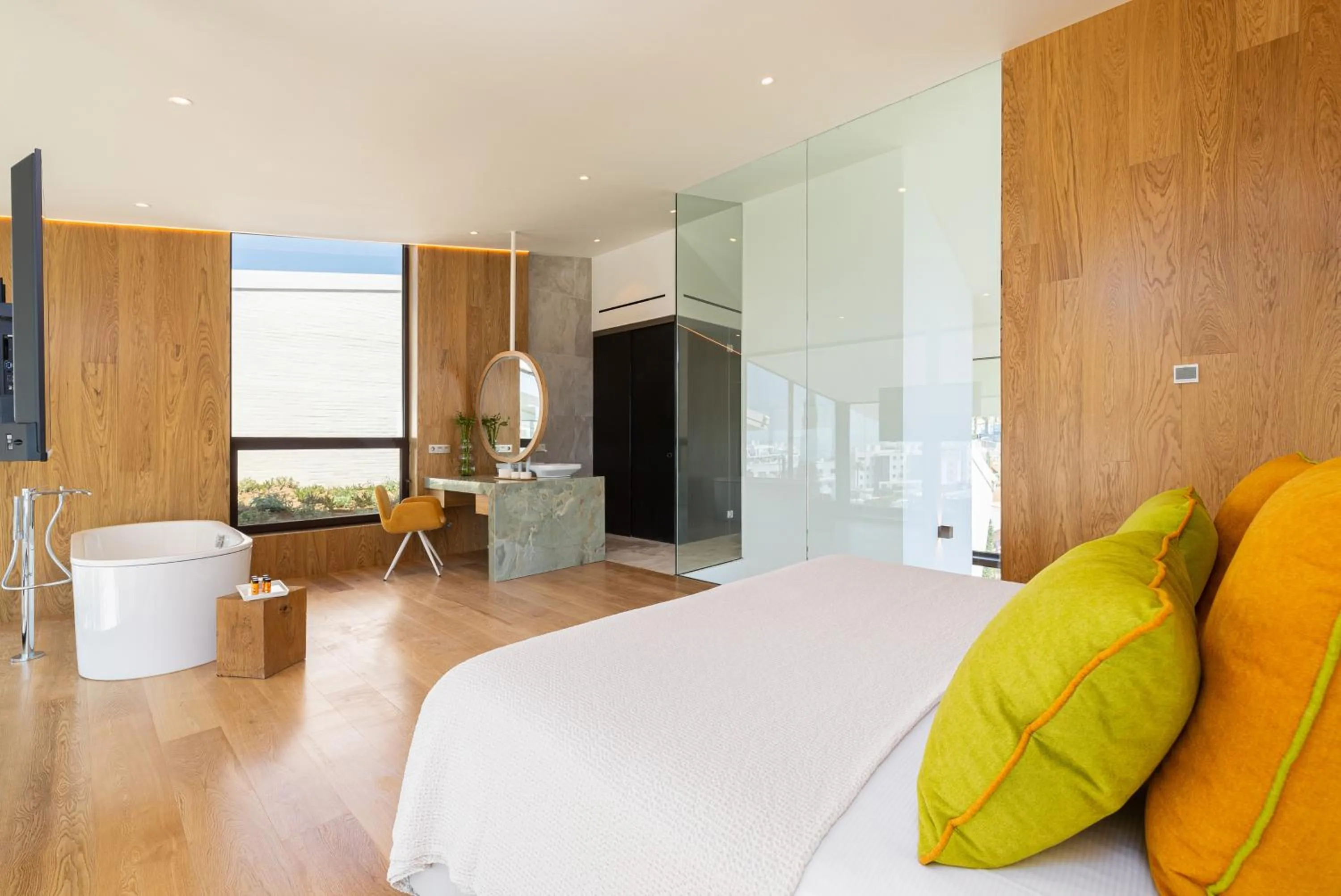 Bed in Leiro Residences - Preferred Hotels & Resorts