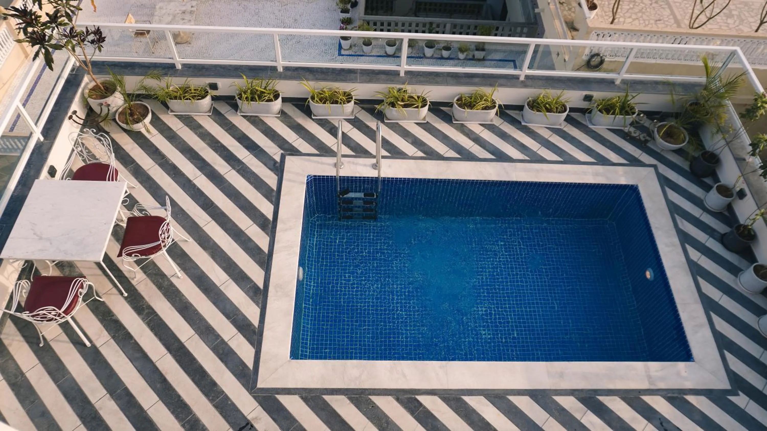 Patio in Hotel Naren Villa