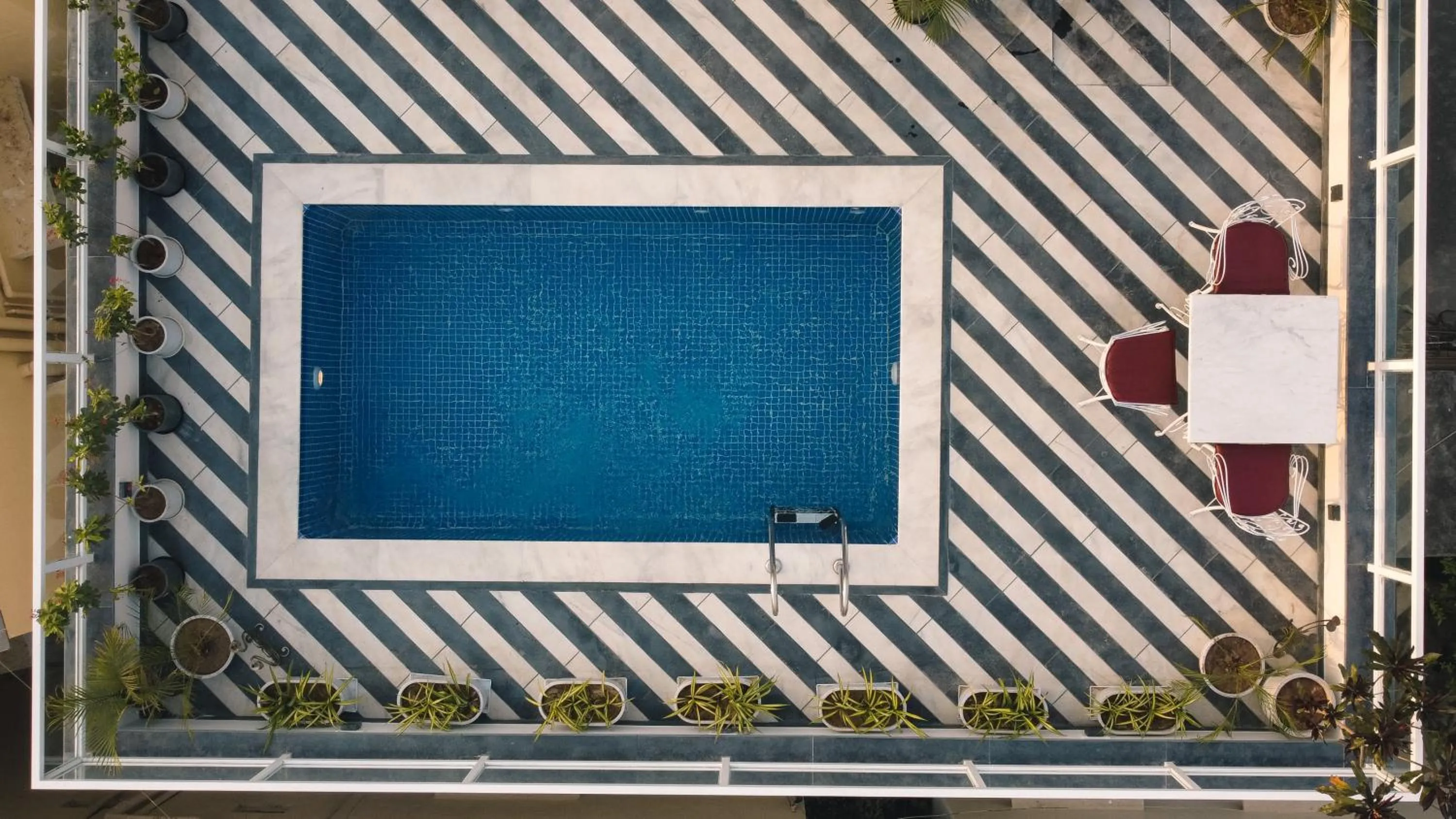 Bird's eye view in Hotel Naren Villa