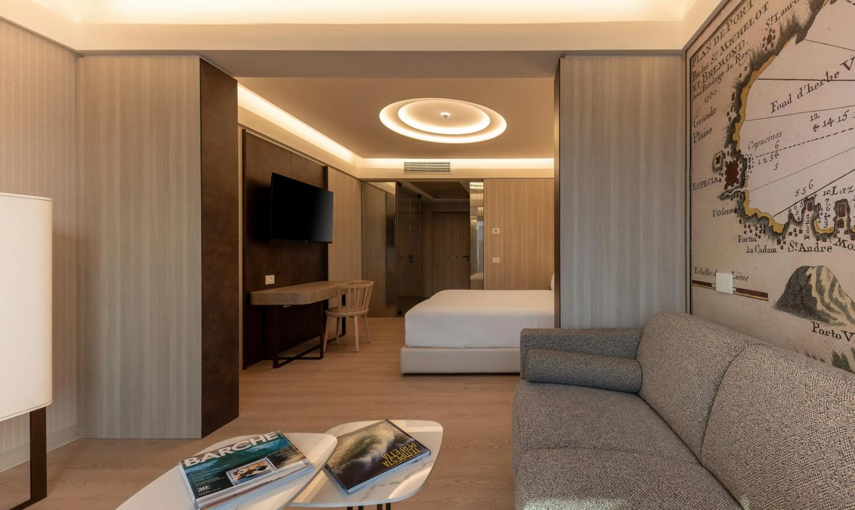 Bed in Porto Lotti Suite Hotel