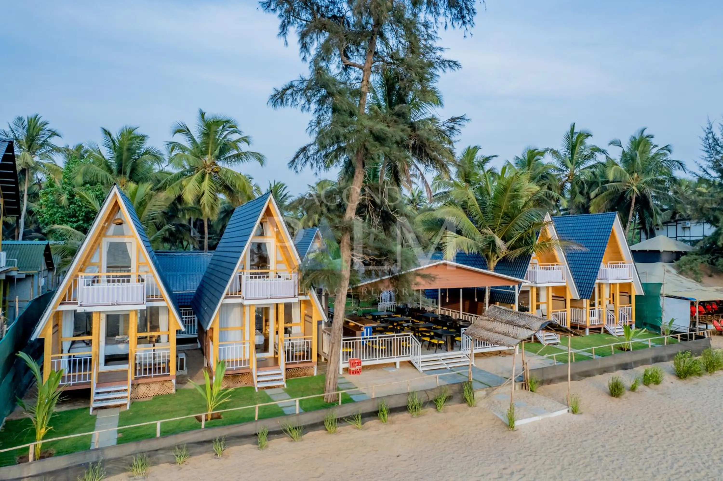 Property building in Agonda Palm Beach Resort