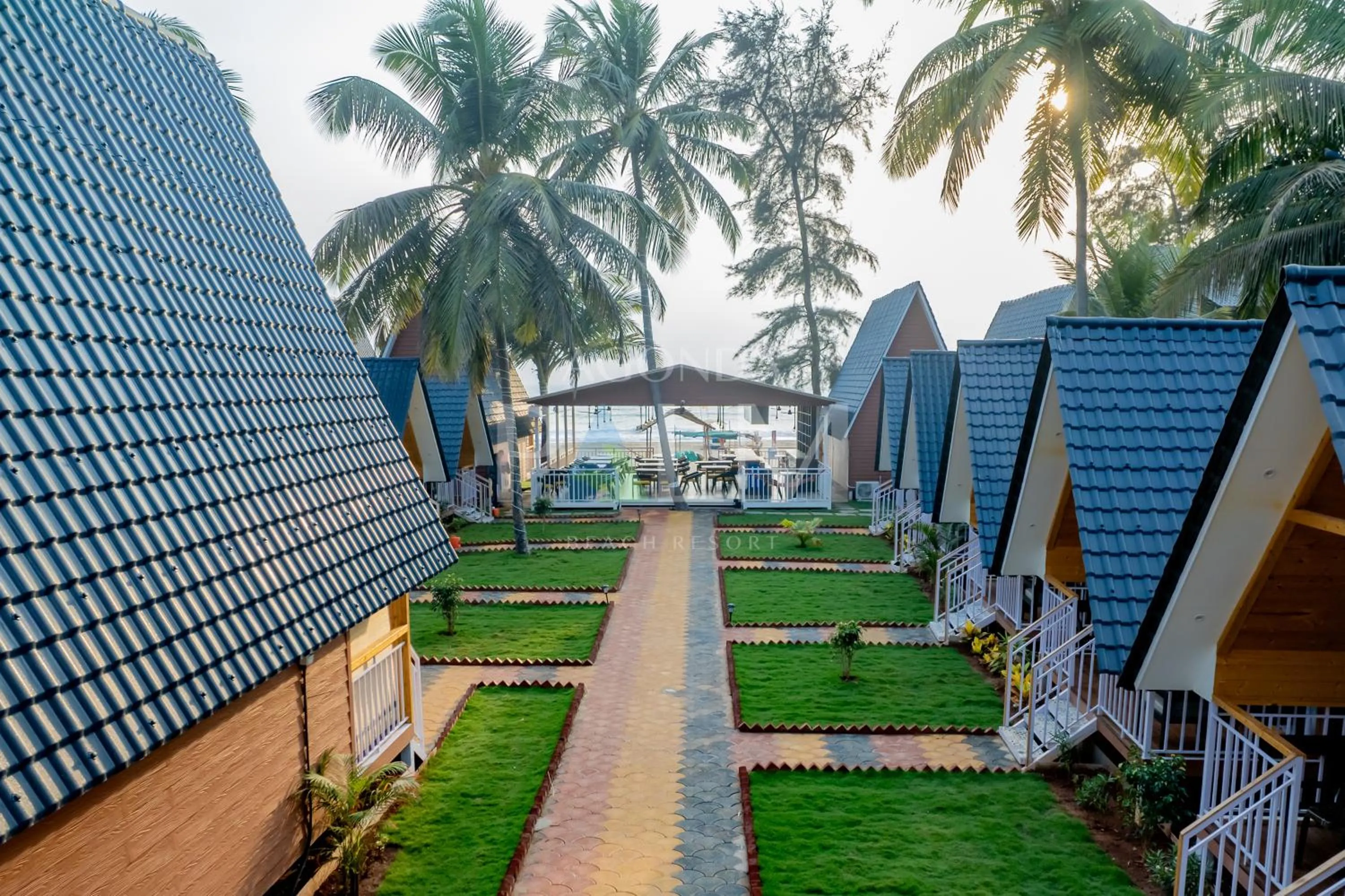 Property building in Agonda Palm Beach Resort