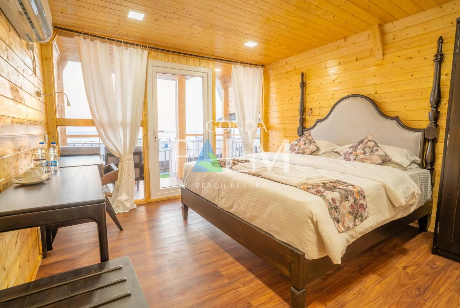Bed in Agonda Palm Beach Resort