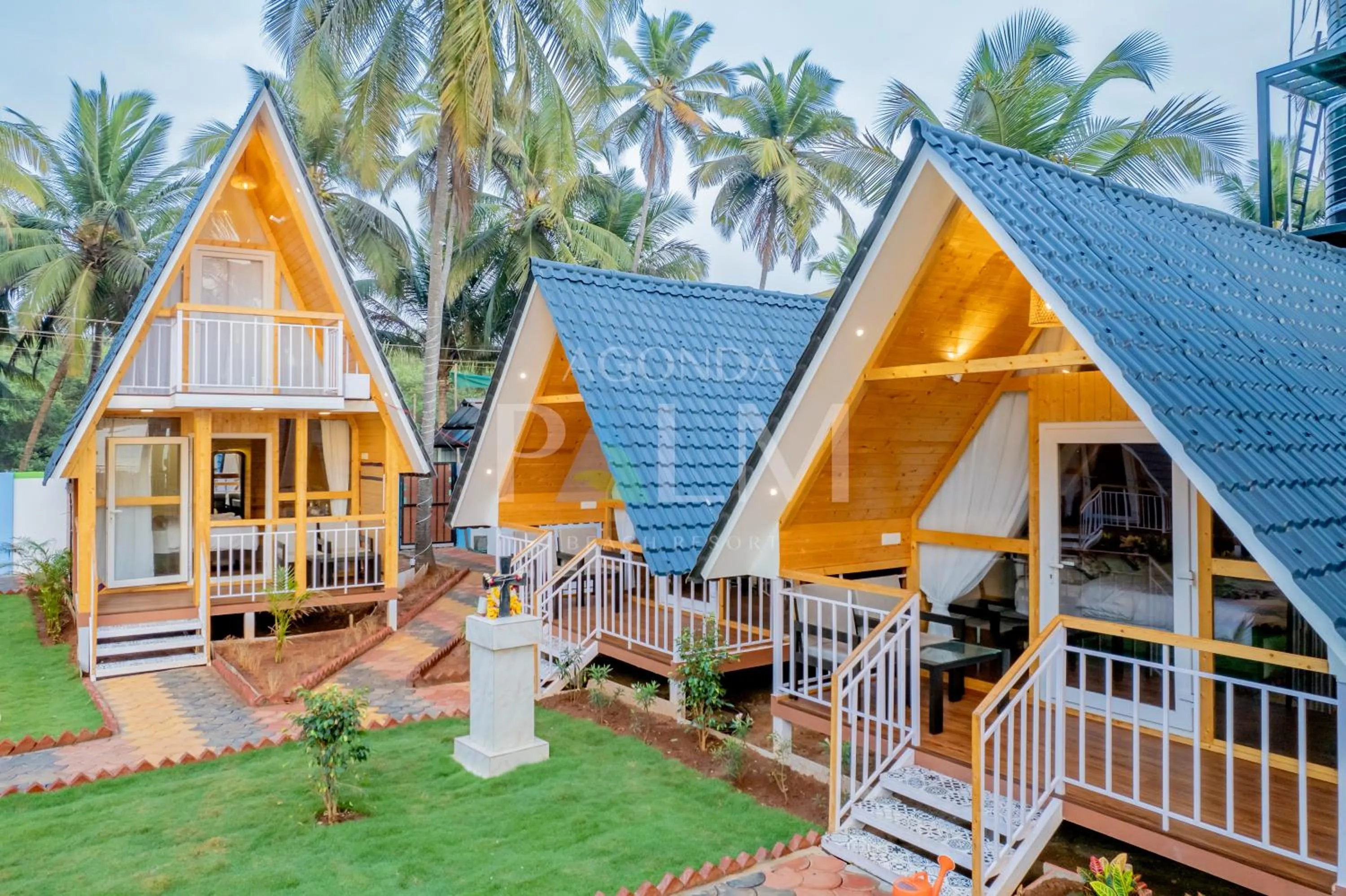 Property building in Agonda Palm Beach Resort