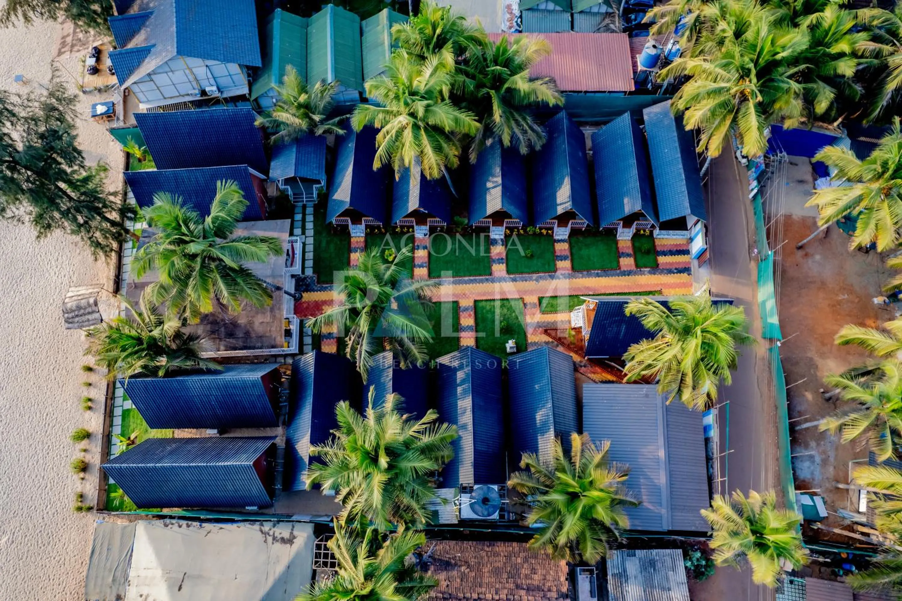 Property building in Agonda Palm Beach Resort