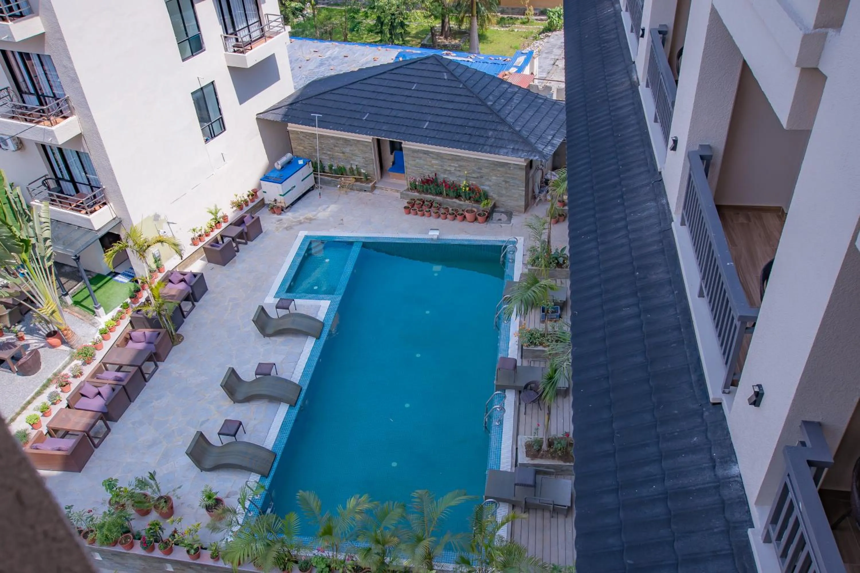 Garden in Hotel Pokhara Village & SPA