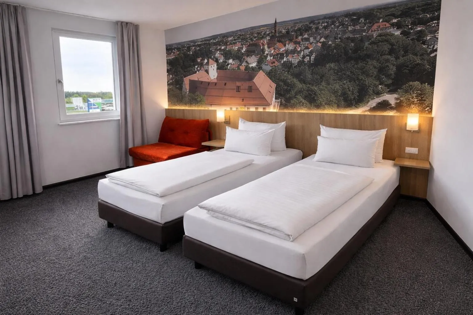 Bed in Euro Hotel Friedberg