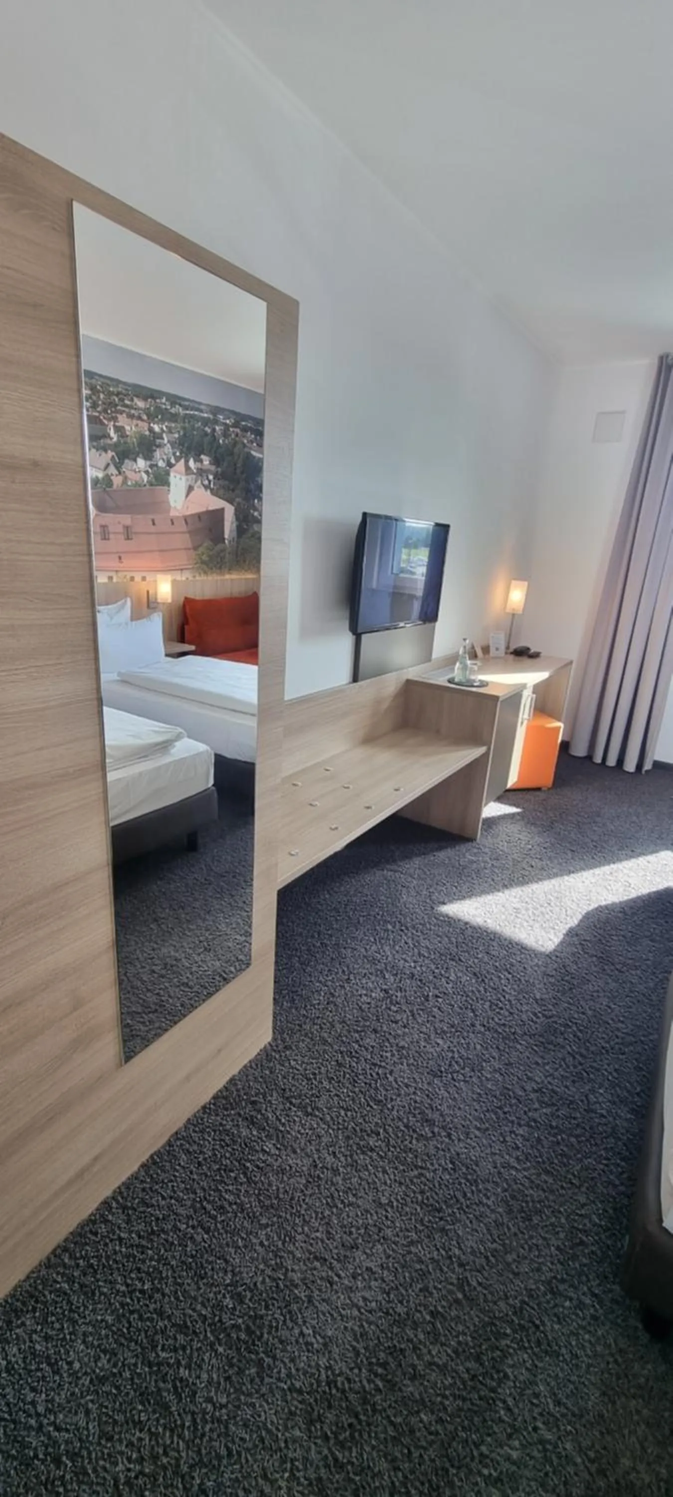 Bed in Euro Hotel Friedberg