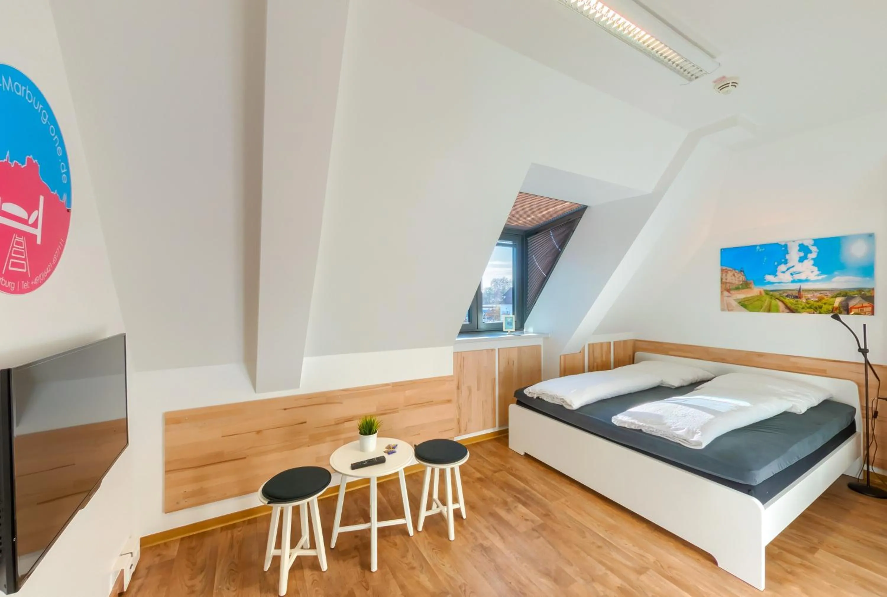 Double Room with Shared Bathroom in Hostel-Marburg-one