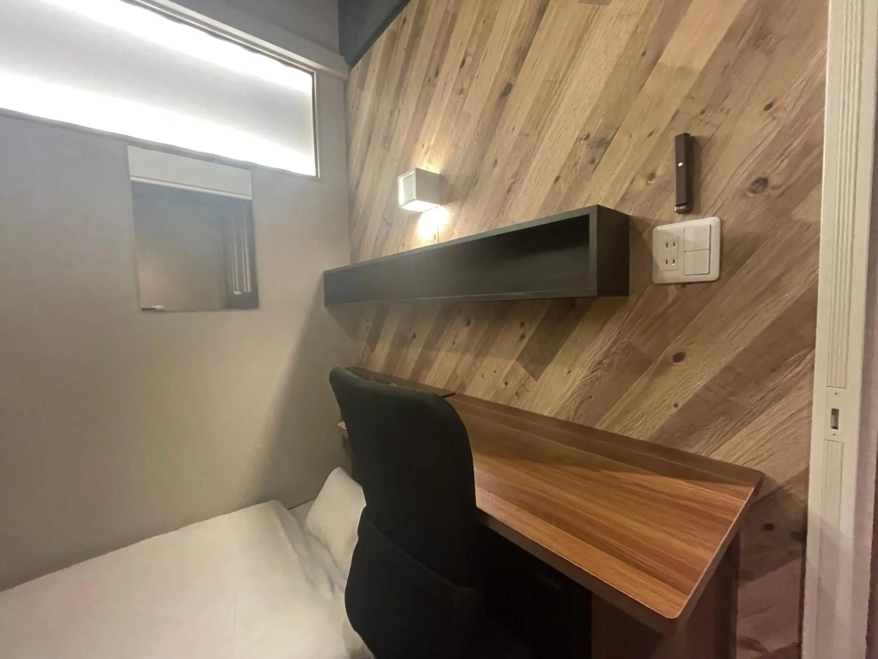 Bed in CAPSULE HOTEL CONTINUE NijojoKita Bed in CAPSULE HOTEL CONTINUE NijojoKita