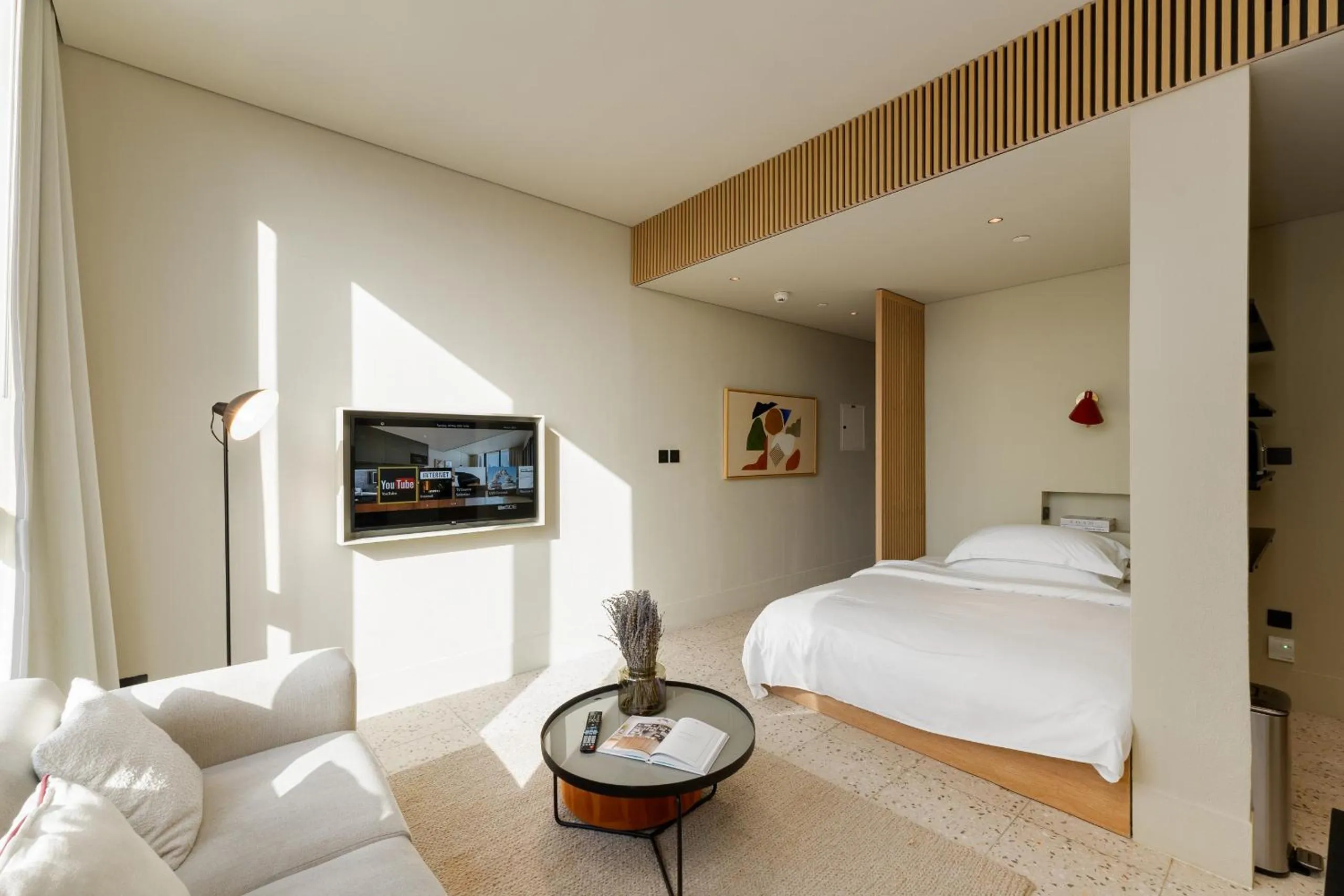 Bed in Upside Living, Business Bay Dubai - Mint Stay