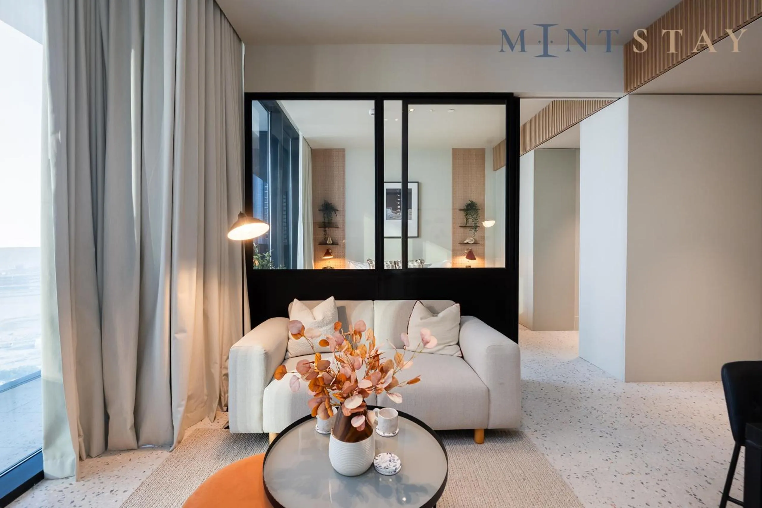 Bed in Upside Living, Business Bay Dubai - Mint Stay