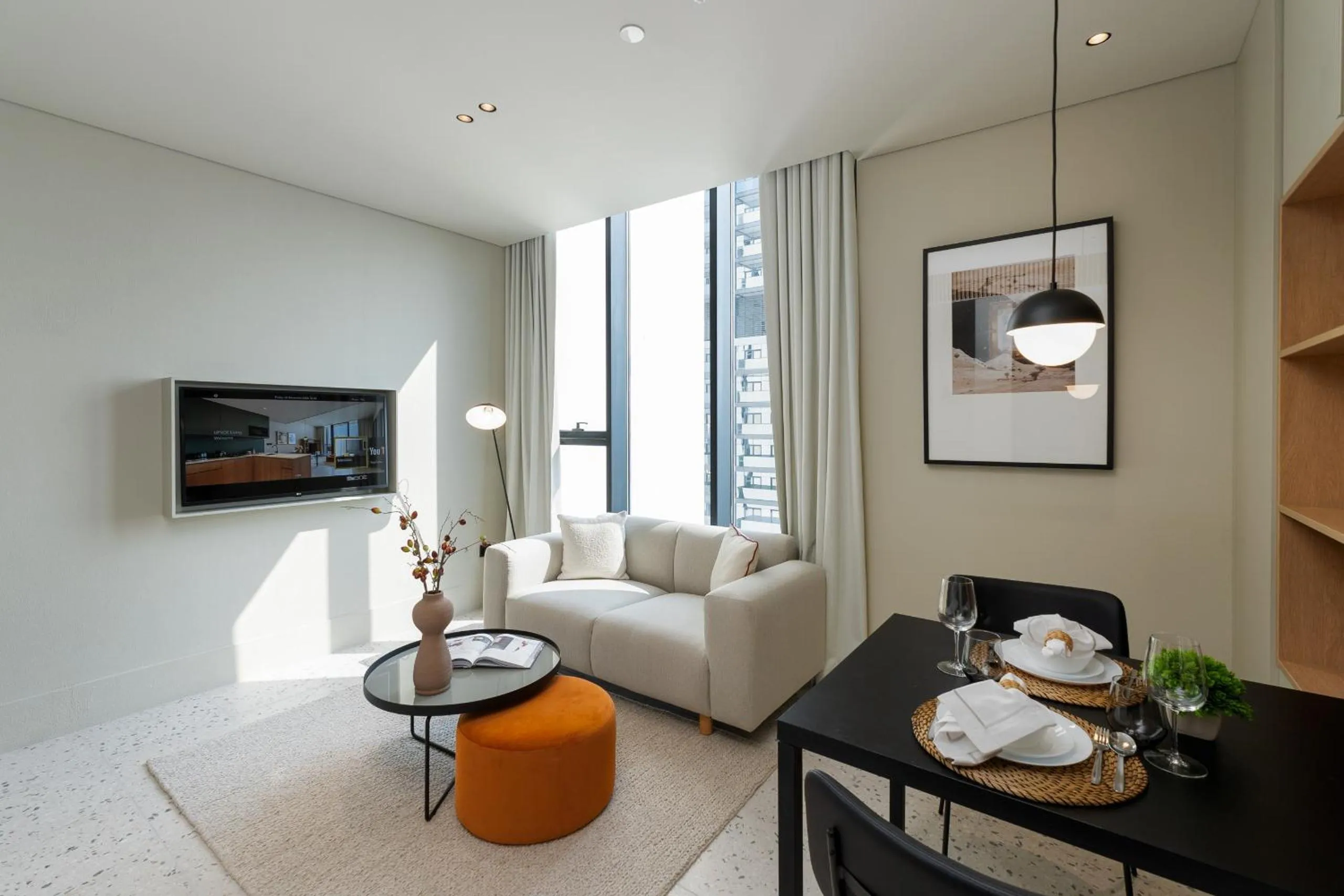 Bed in Upside Living, Business Bay Dubai - Mint Stay