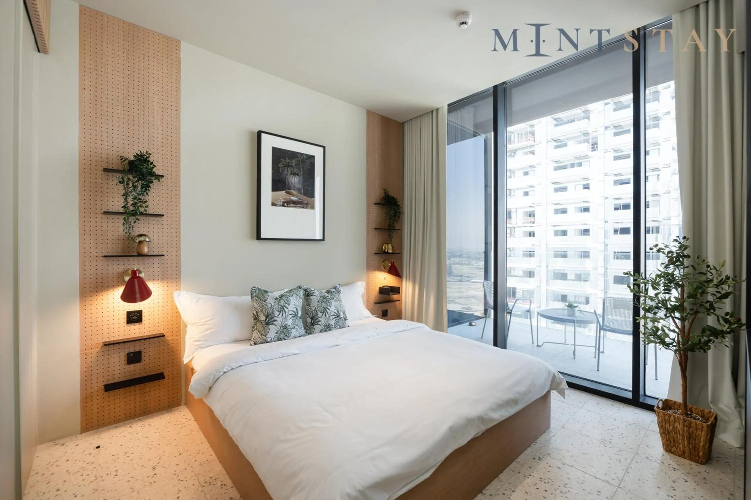 Bed in Upside Living, Business Bay Dubai - Mint Stay