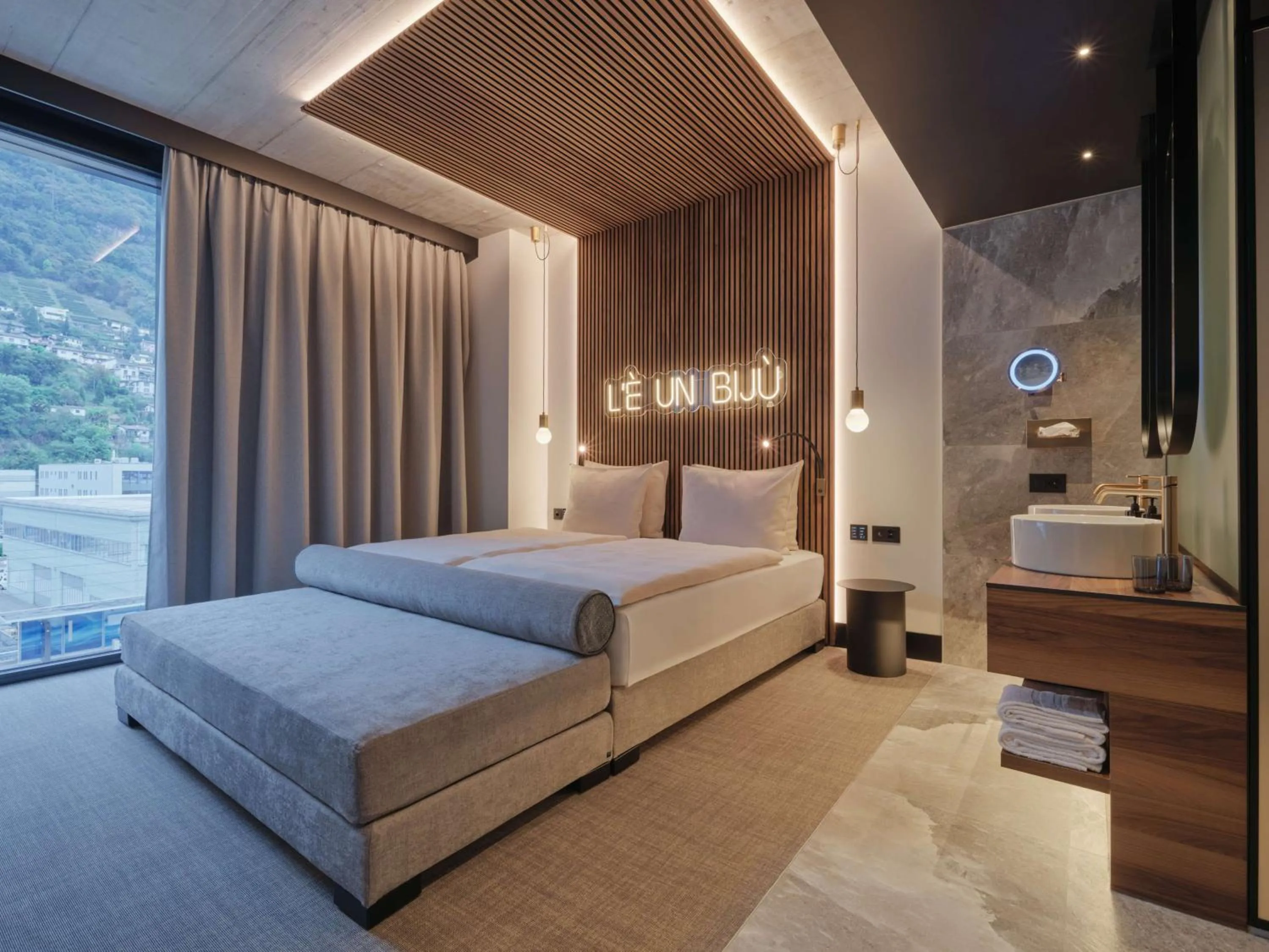 Bedroom, Bed in Dorint Resort & Spa Locarno-Riazzino