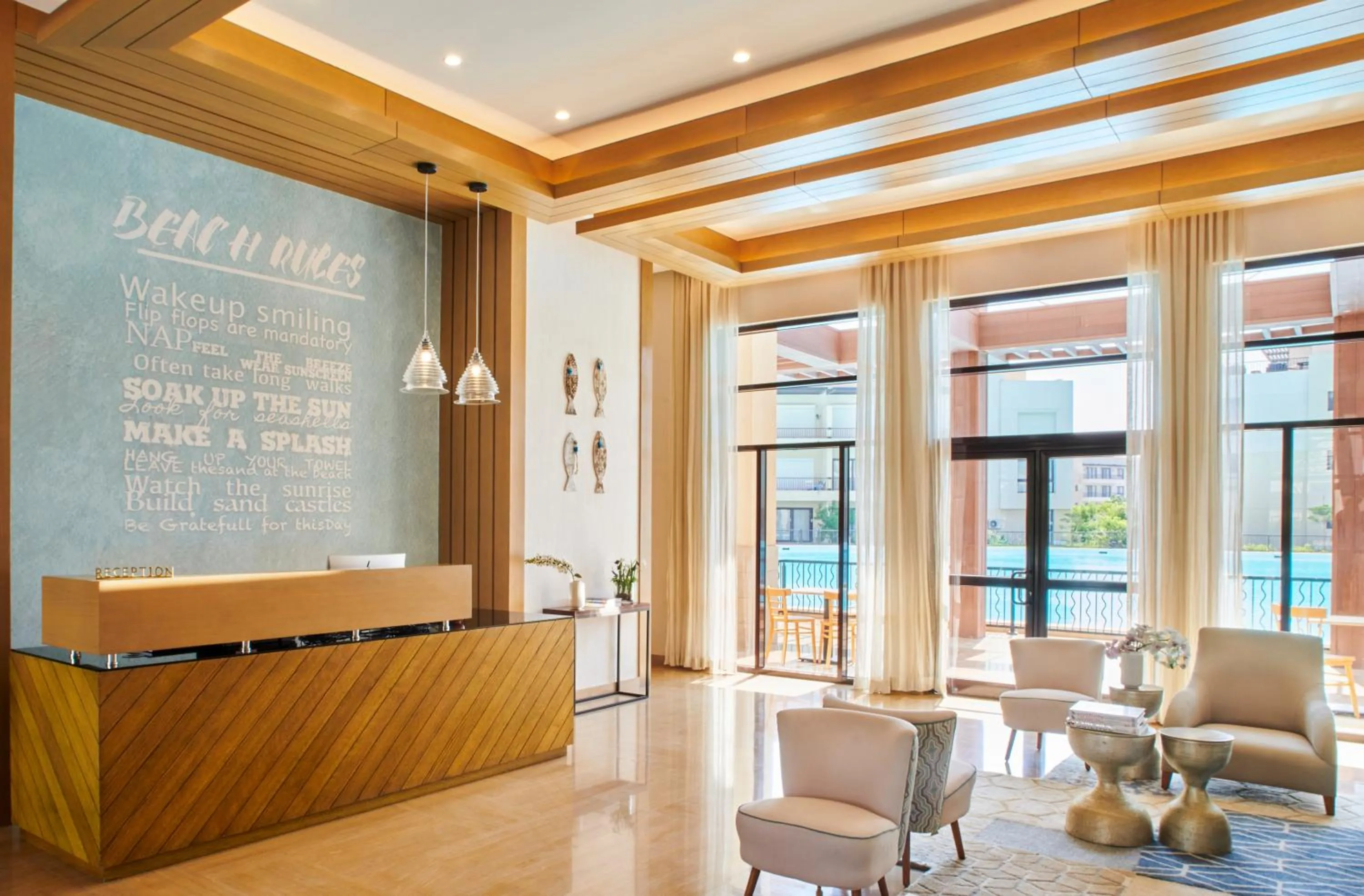 Lobby or reception in Marassi Boutique Hotel-Blanca