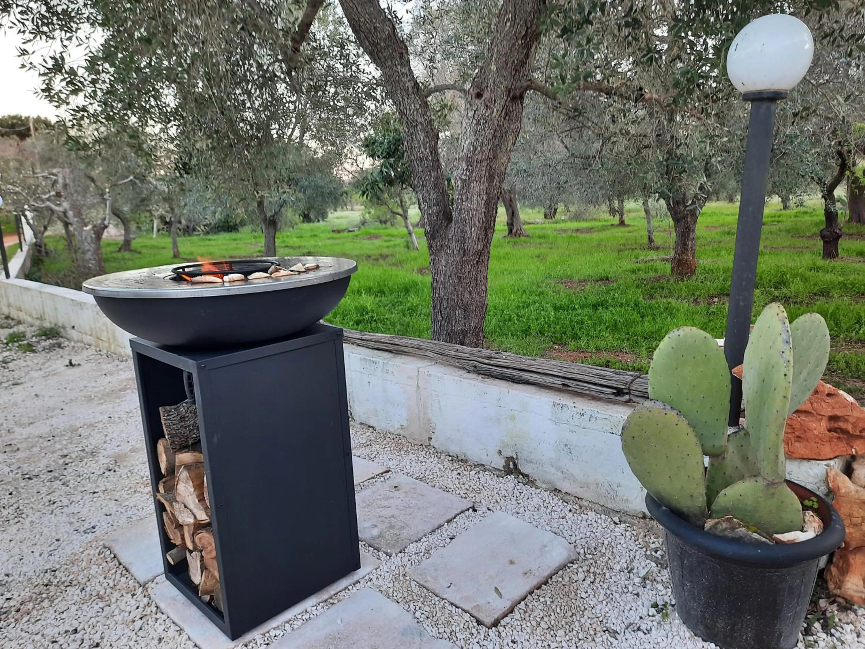 BBQ facilities in Casa Trullo Bianco-Casa Olive