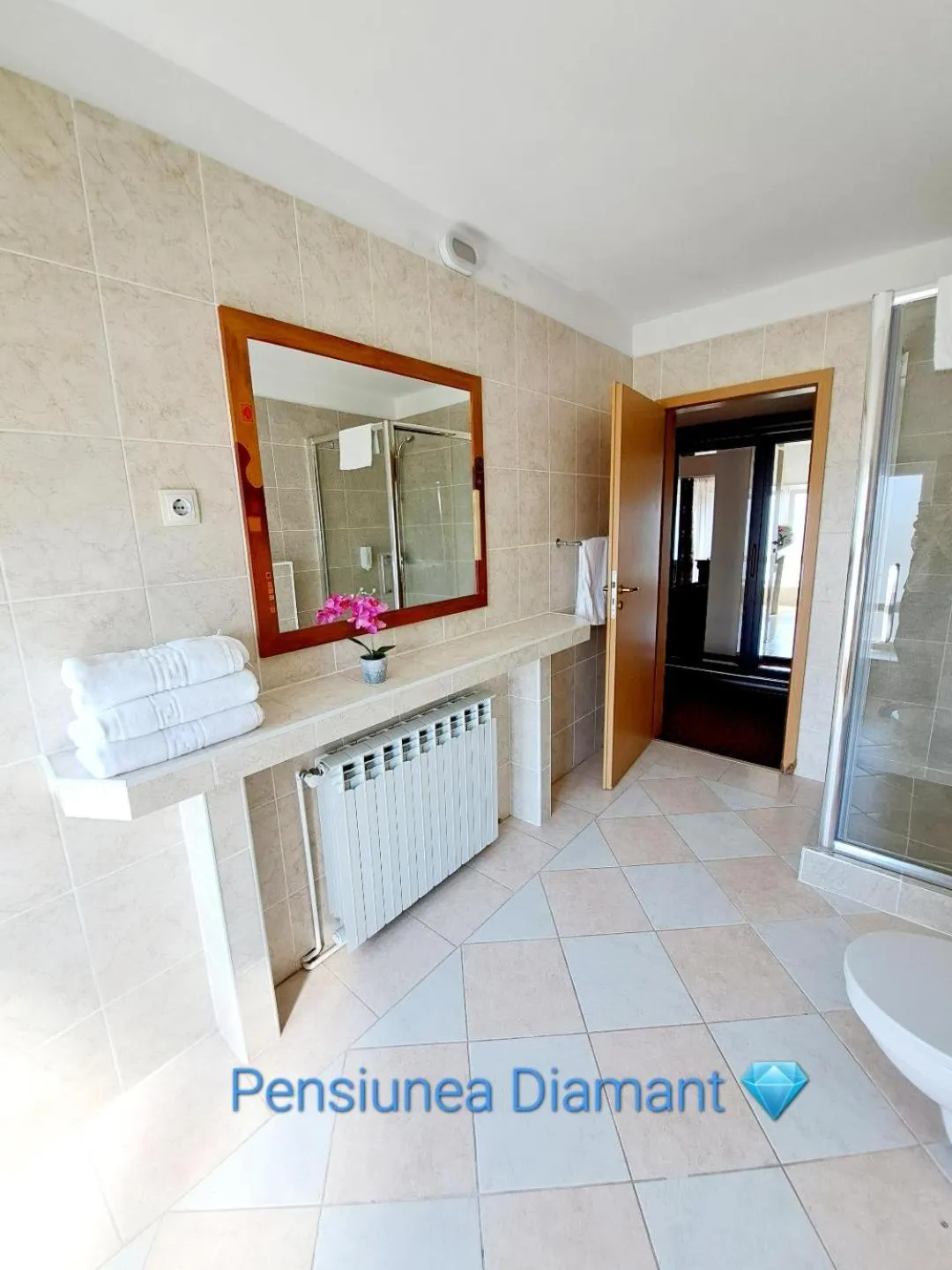 Bathroom in Pensiunea Diamant