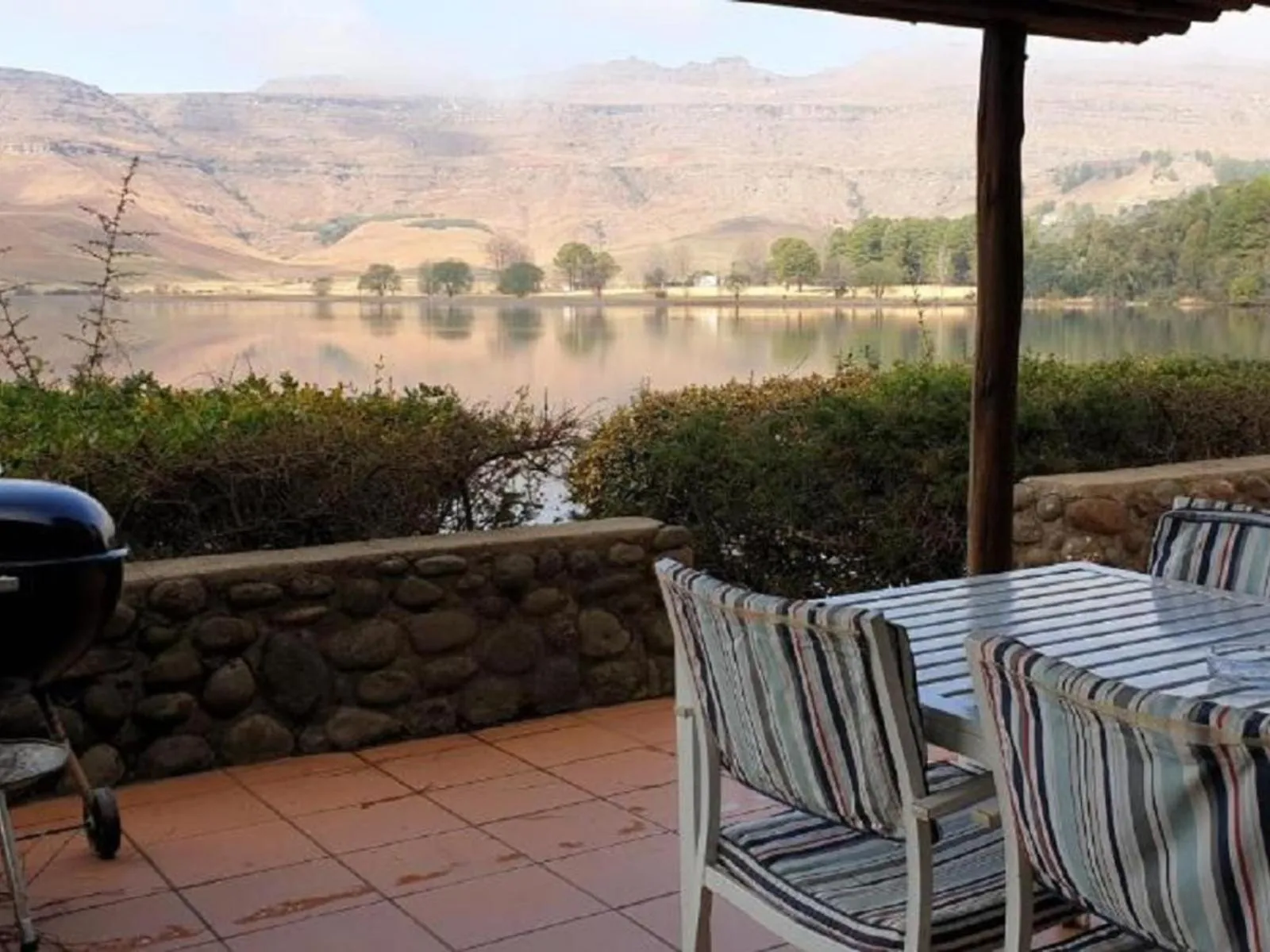 Balcony/Terrace in Lake Naverone Holiday Cottages