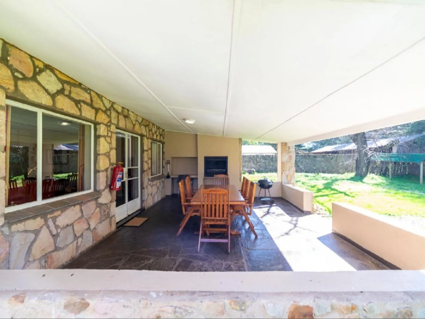 Balcony/Terrace in Lake Naverone Holiday Cottages