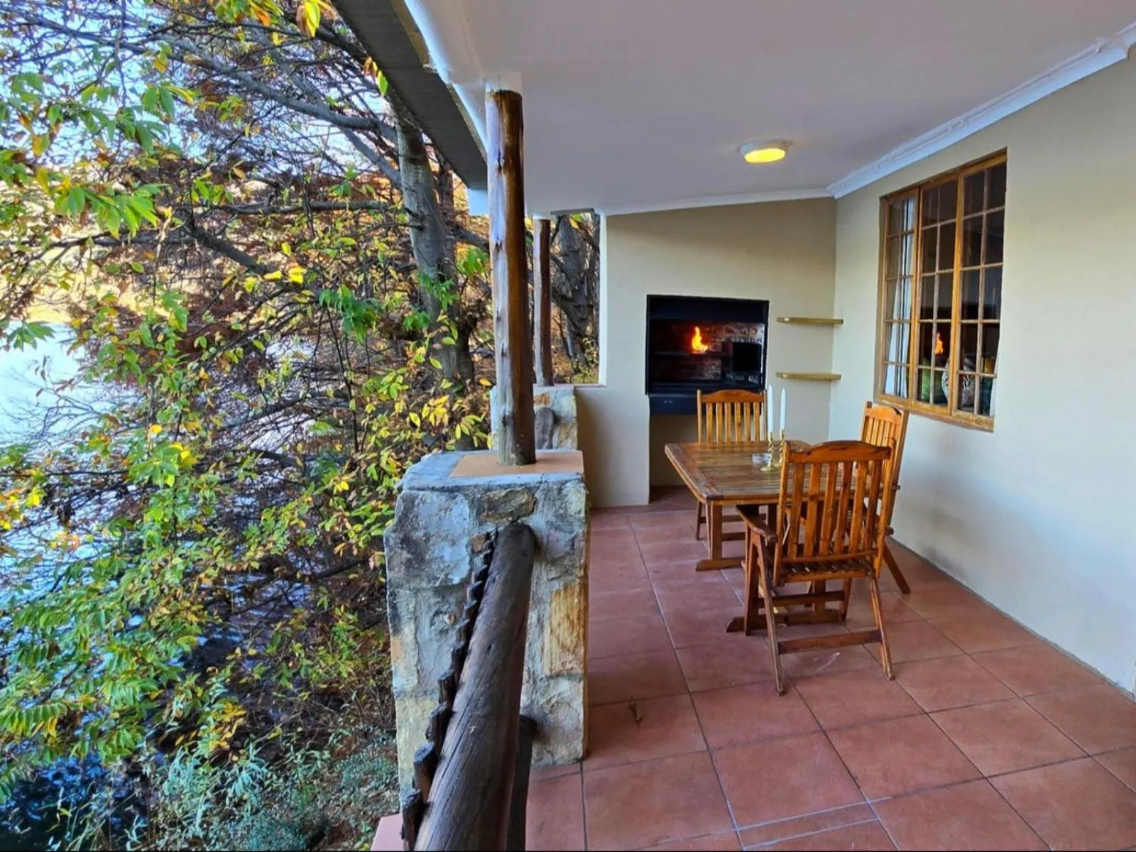 BBQ facilities in Lake Naverone Holiday Cottages