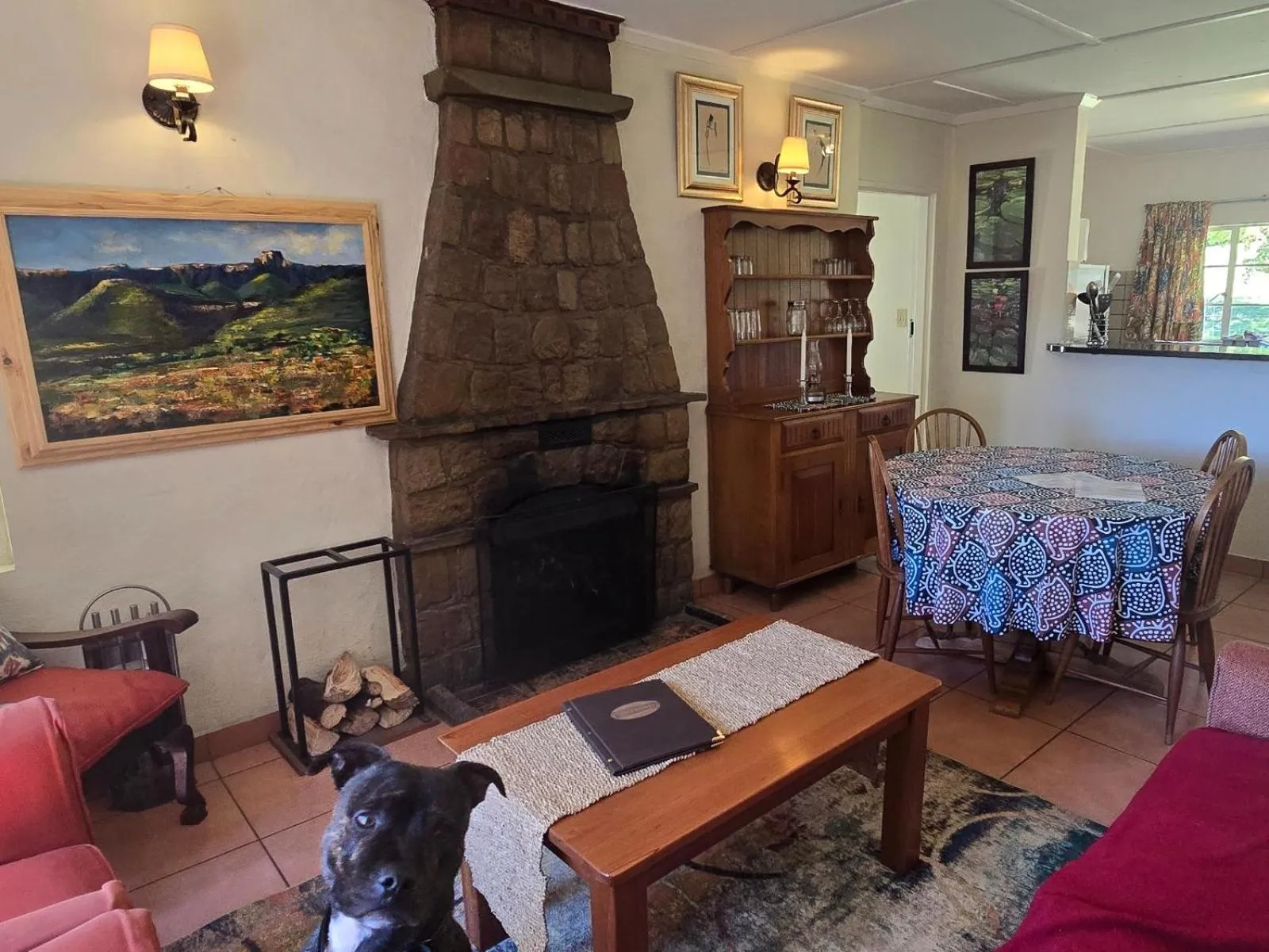 Dining area in Lake Naverone Holiday Cottages